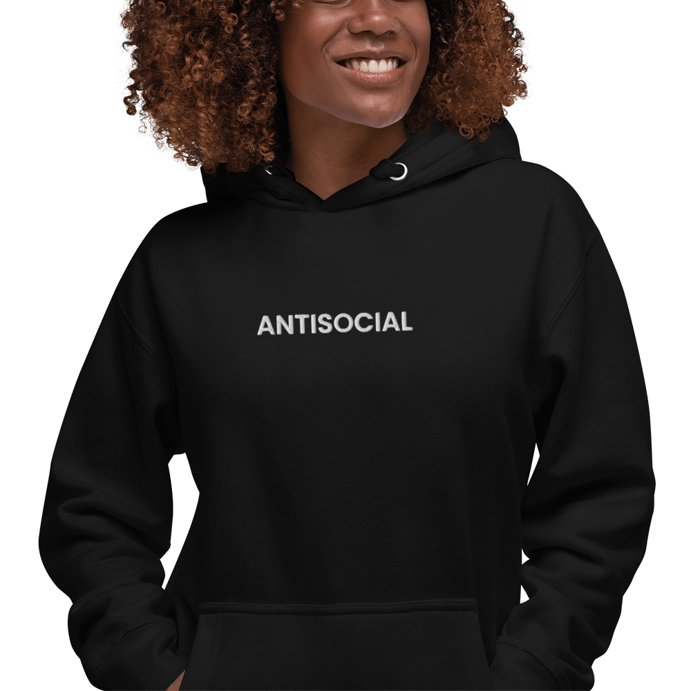 Antisocial Embroidered Hoodie - Goth Cloth Co.4719728_20284