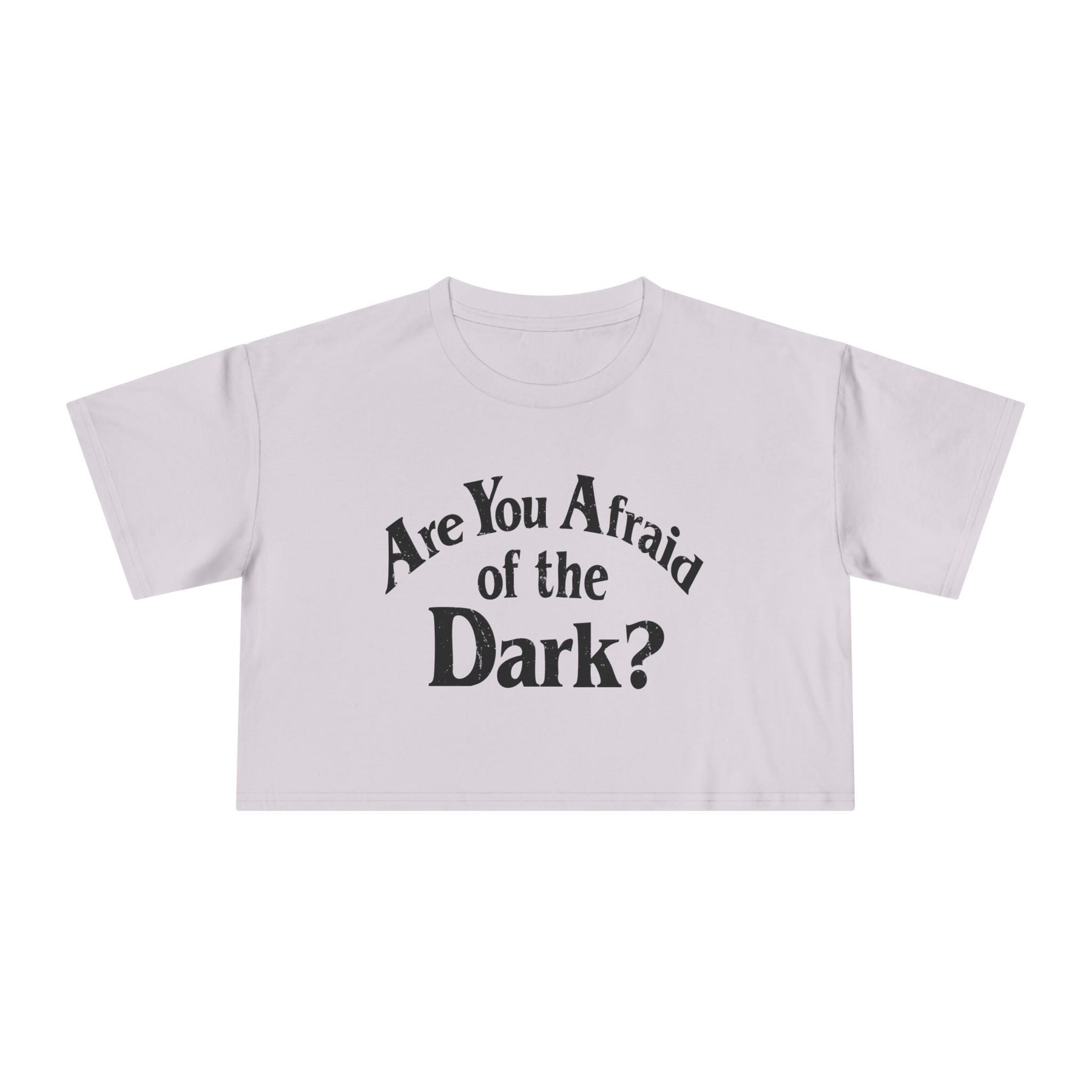Are You Afraid of the Dark Crop Top - Goth Cloth Co.T-Shirt10333658390786249934