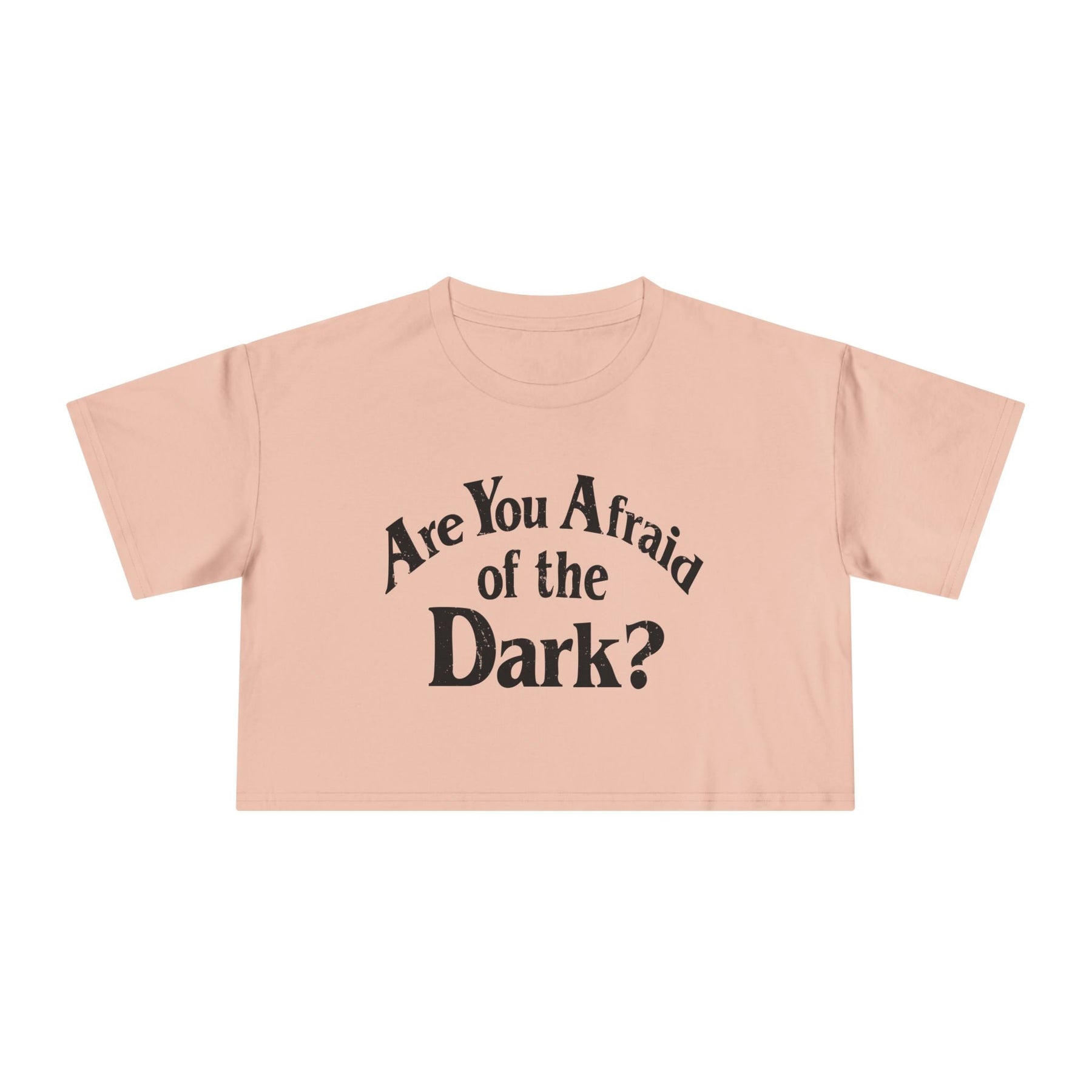 Are You Afraid of the Dark Crop Top - Goth Cloth Co.T-Shirt11404206529183844100