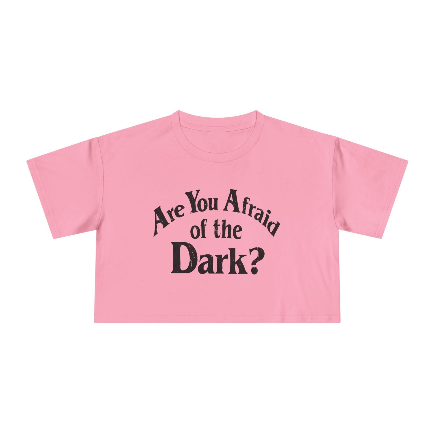 Are You Afraid of the Dark Crop Top - Goth Cloth Co.T-Shirt19657433471549042565