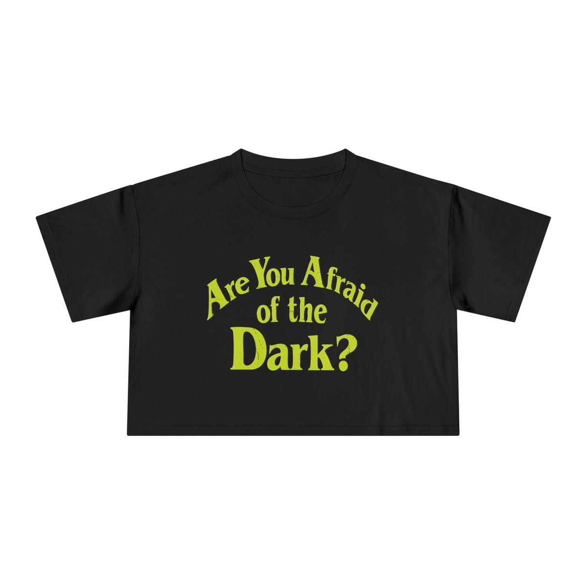 Are You Afraid of the Dark Crop Top - Goth Cloth Co.T-Shirt28213748229549947656
