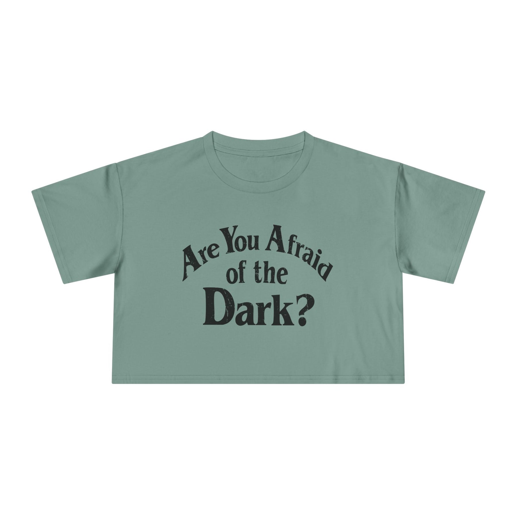Are You Afraid of the Dark Crop Top - Goth Cloth Co.T-Shirt30072508753145798455