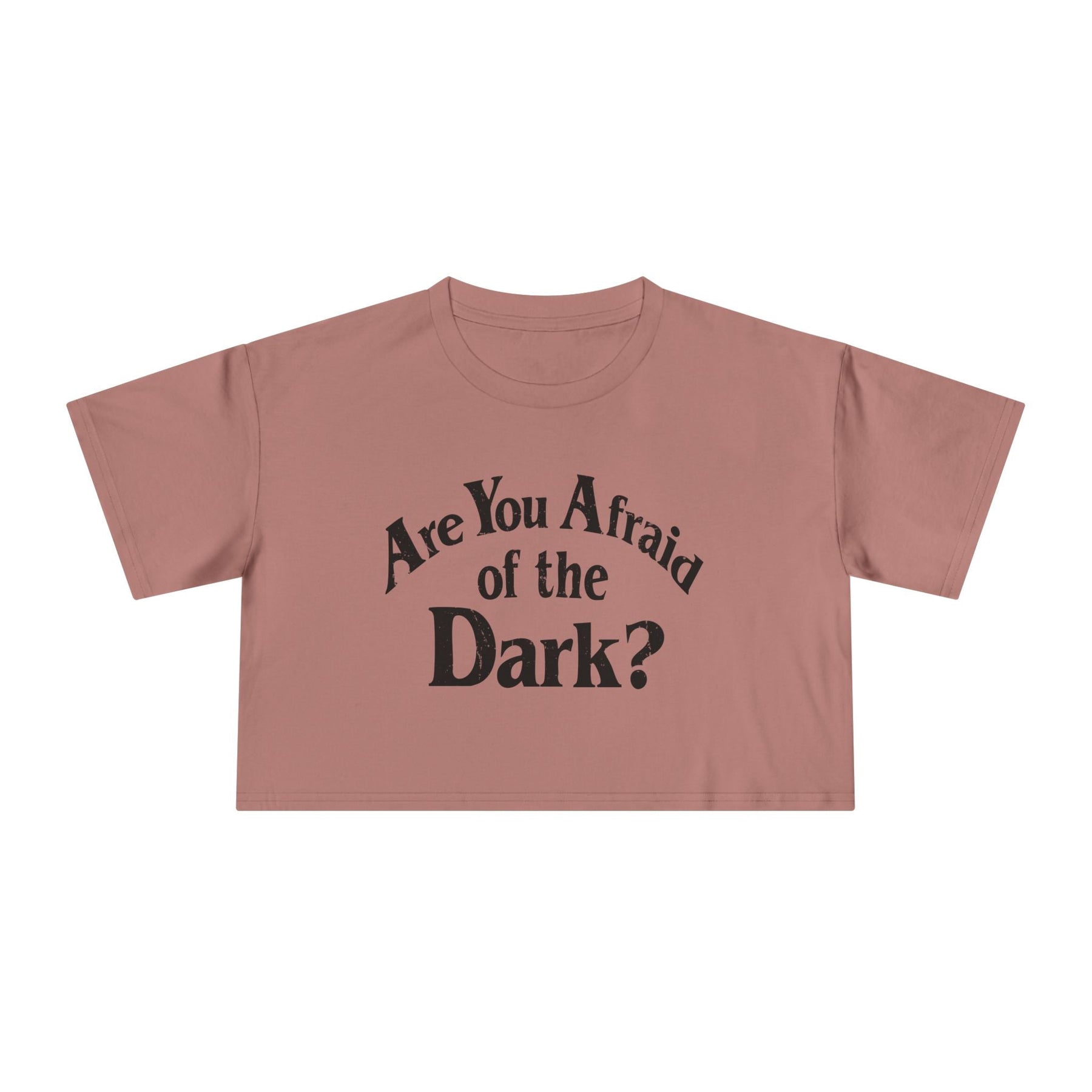 Are You Afraid of the Dark Crop Top - Goth Cloth Co.T-Shirt74275516093919144841