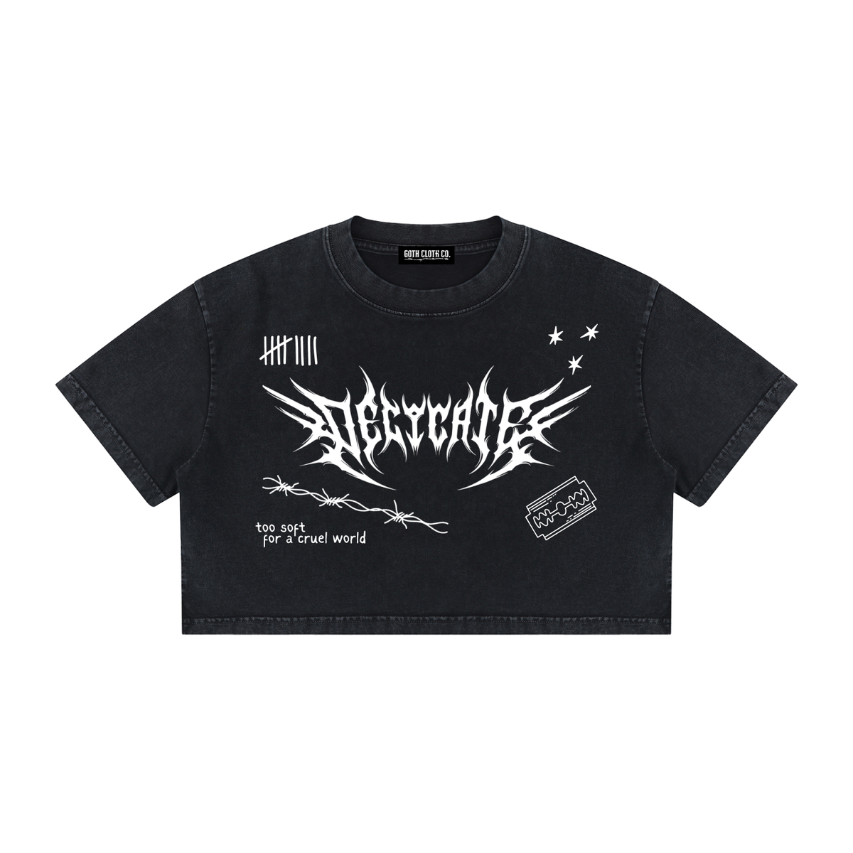 Mental Notes Mineral Wash Crop Top