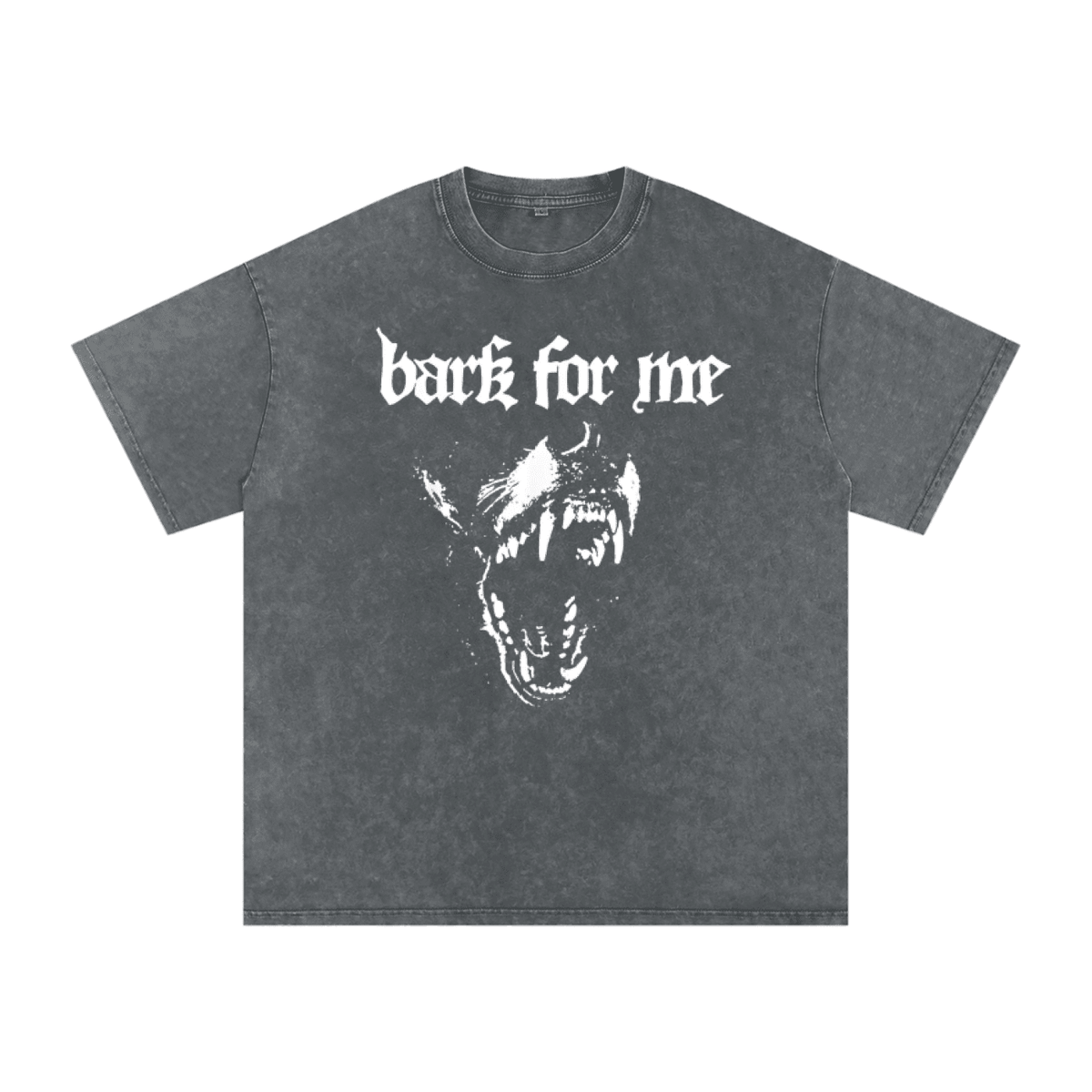 Bark for Me Acid Wash Oversized T-Shirt - Goth Cloth Co.260108PODPQ0482007