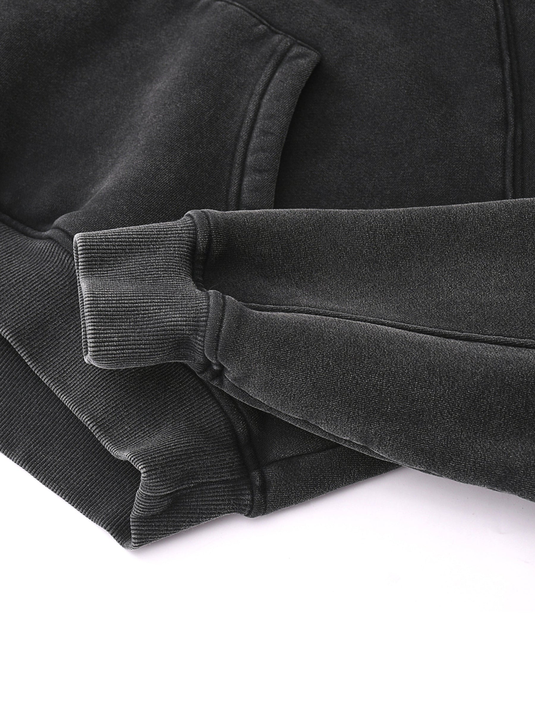 Basic B Grunge Wash Cropped Hoodie - Goth Cloth Co.251001PODBD0338013