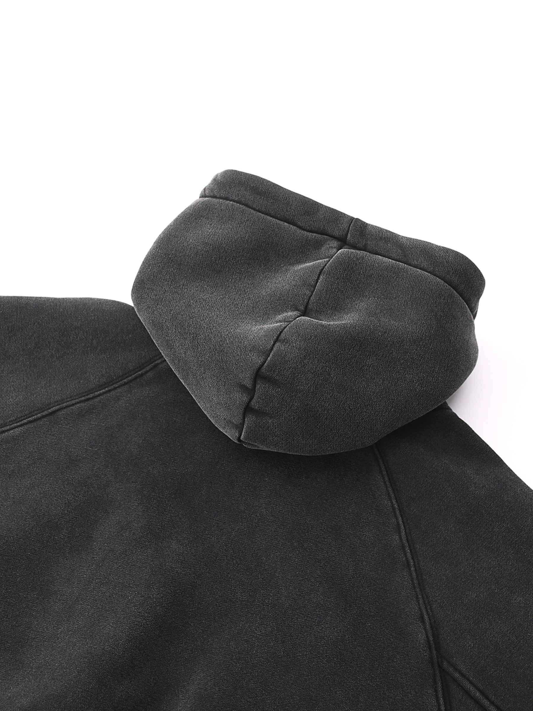Basic B Grunge Wash Cropped Hoodie - Goth Cloth Co.251001PODBD0338013