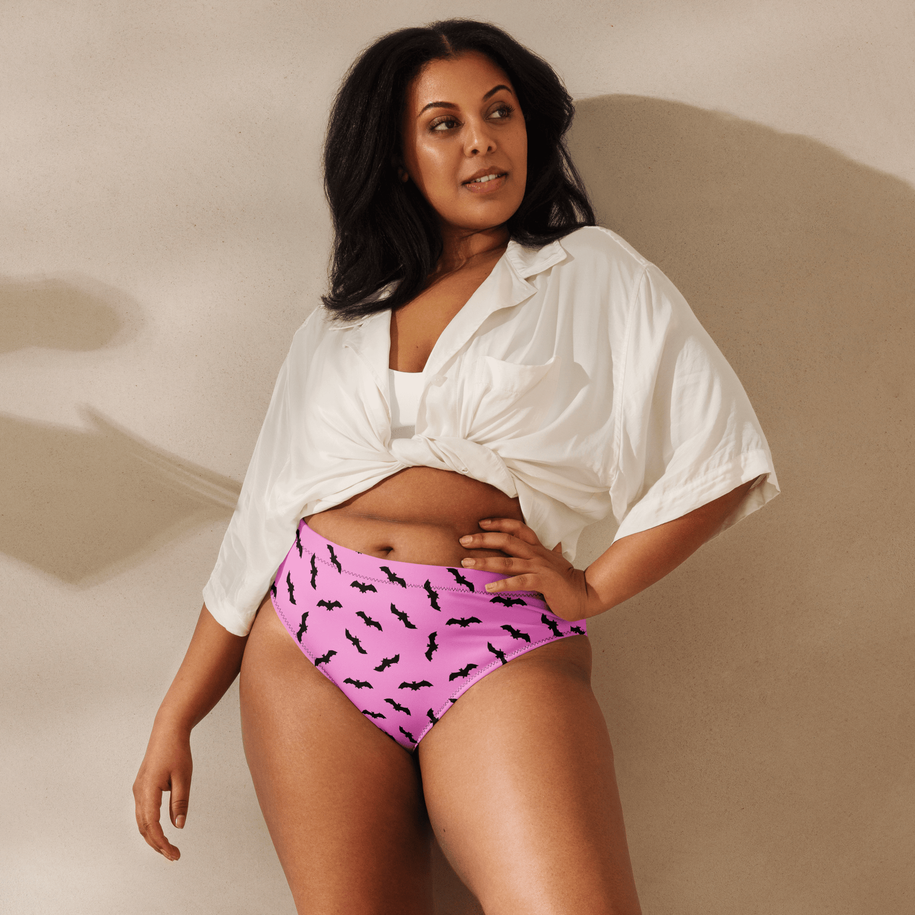 Bat Babe Sport High - Waisted Bikini Bottom - Goth Cloth Co.7401010_12042