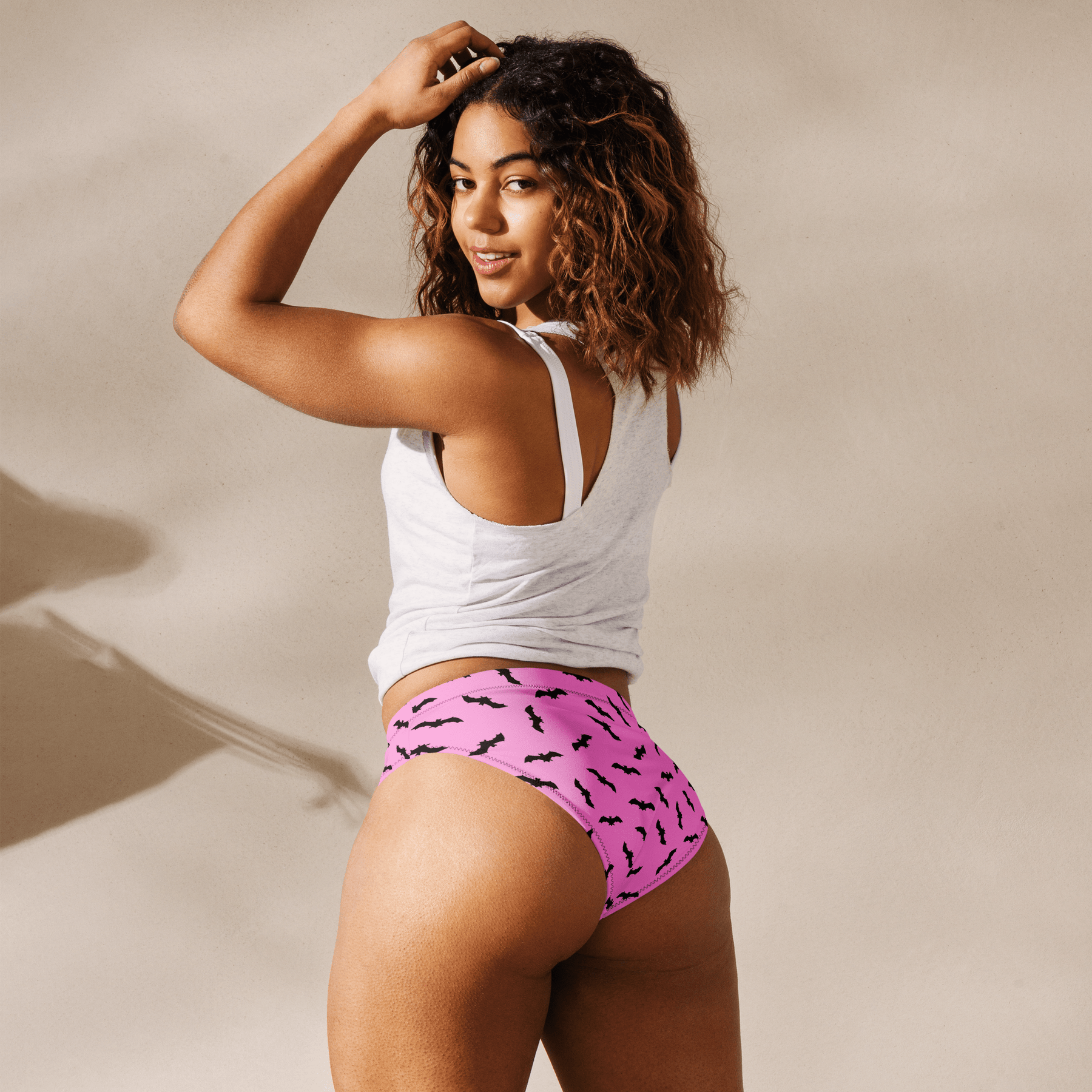 Bat Babe Sport High - Waisted Bikini Bottom - Goth Cloth Co.7401010_12042