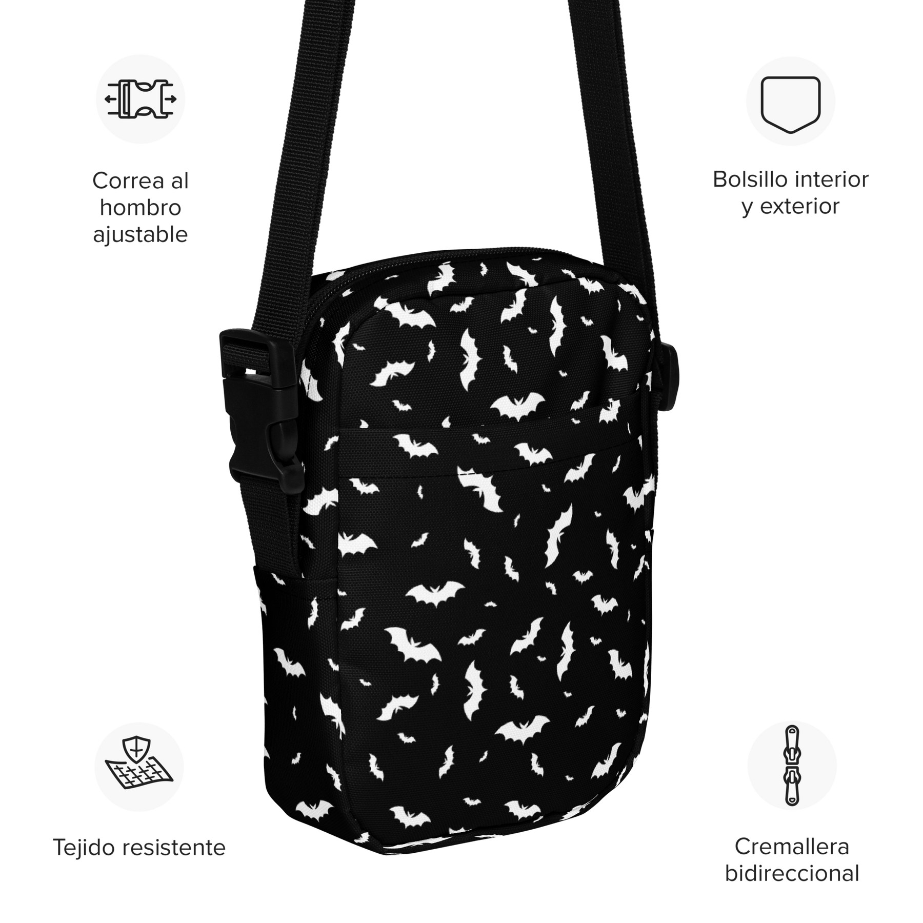 Batty Blackout Crossbody Bag - Goth Cloth Co.8104418_19256