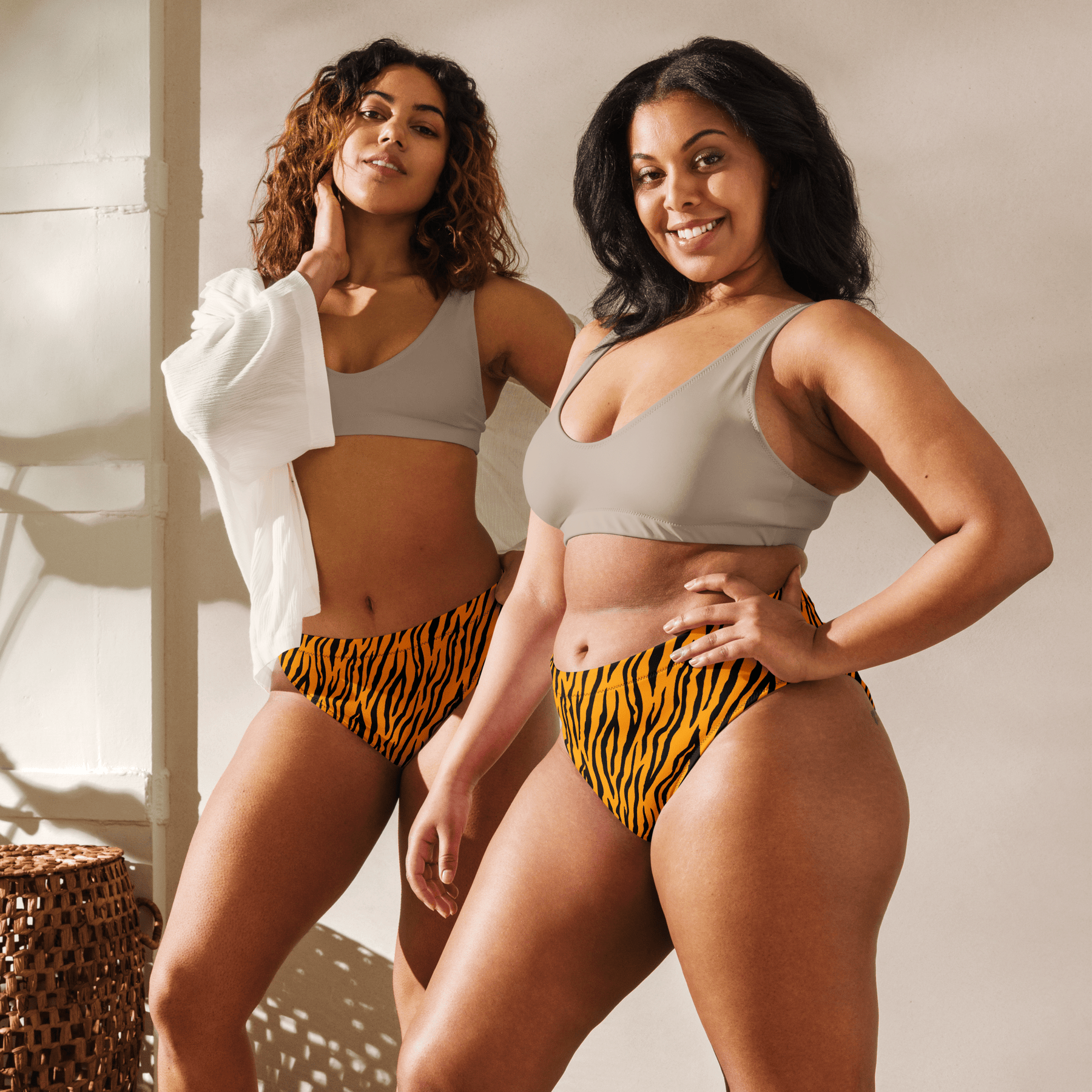 Bengal Heat High - Waisted Sport Bikini Bottom - Goth Cloth Co.9269375_12042