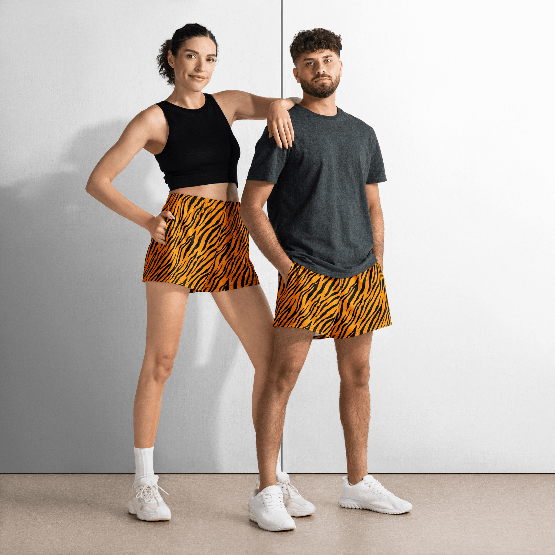 Bengal Heat Tiger Stripe Unisex Swim Trunks - Goth Cloth Co.7136965_9804