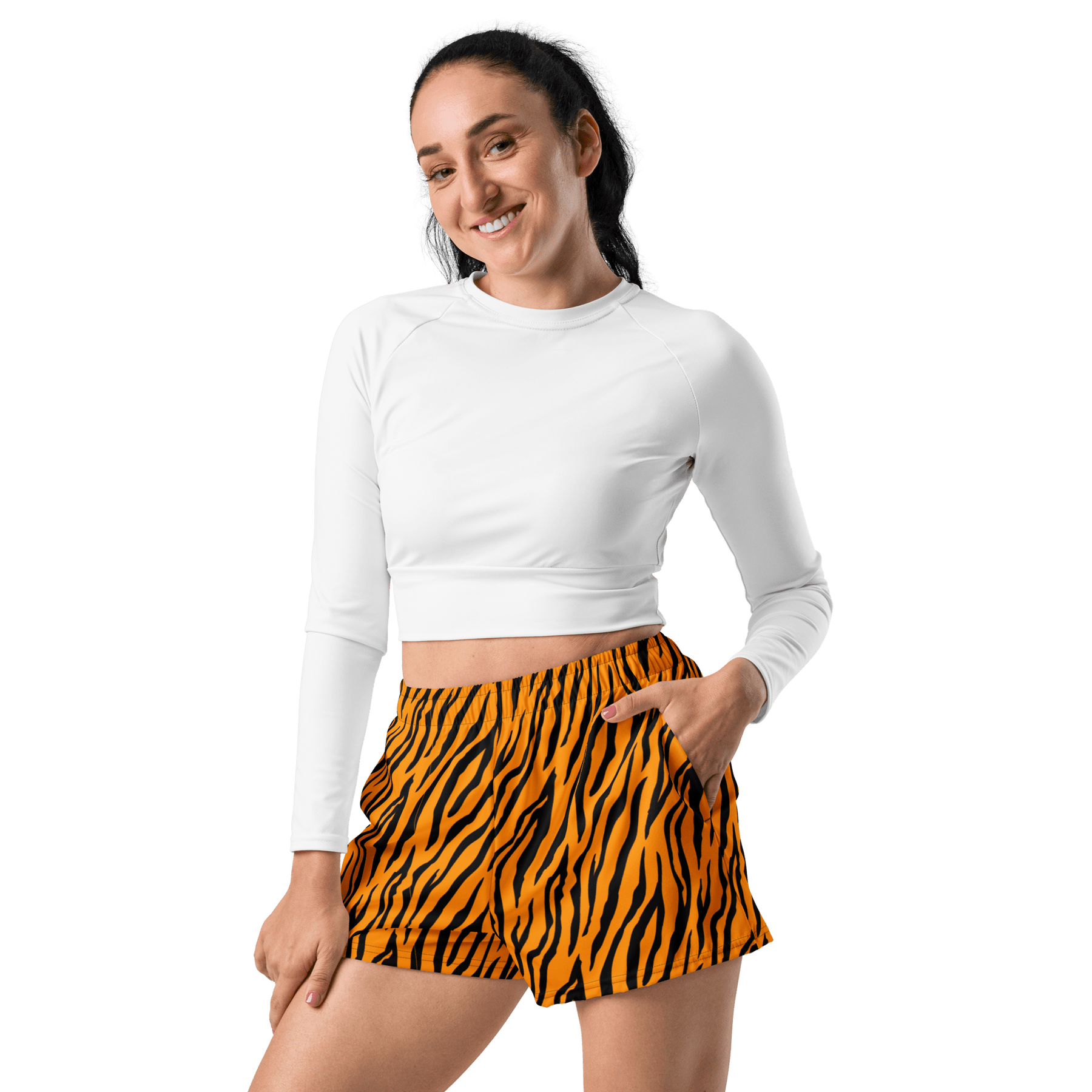 Bengal Heat Tiger Stripe Unisex Swim Trunks - Goth Cloth Co.7136965_9804