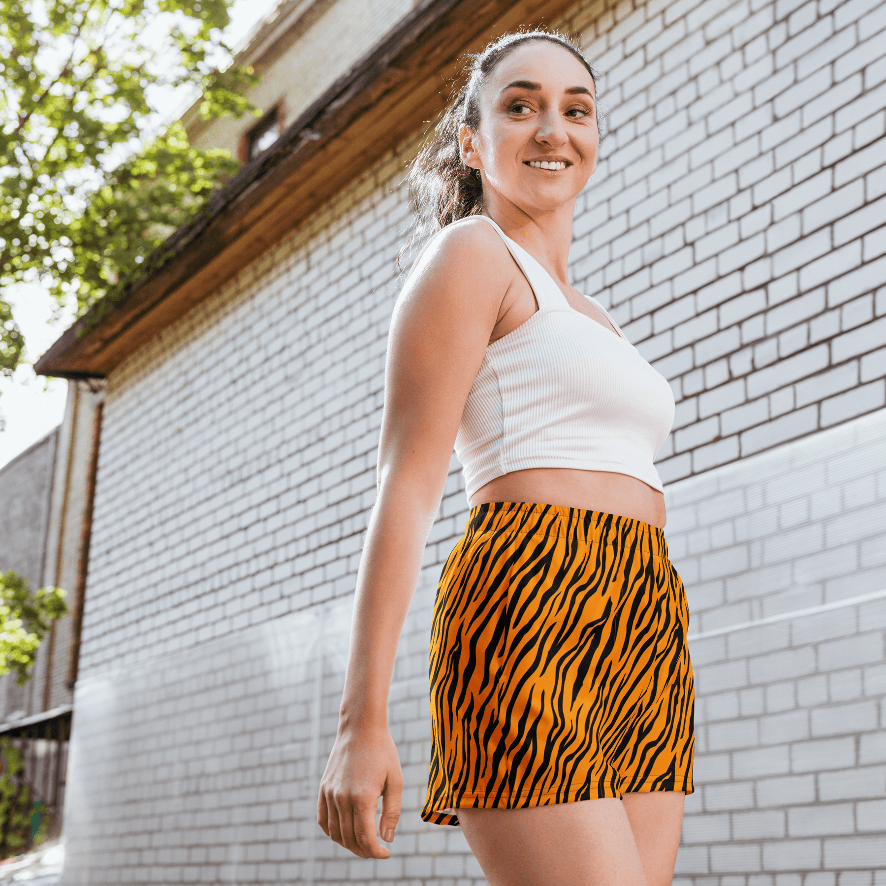 Bengal Heat Tiger Stripe Unisex Swim Trunks - Goth Cloth Co.7136965_9804