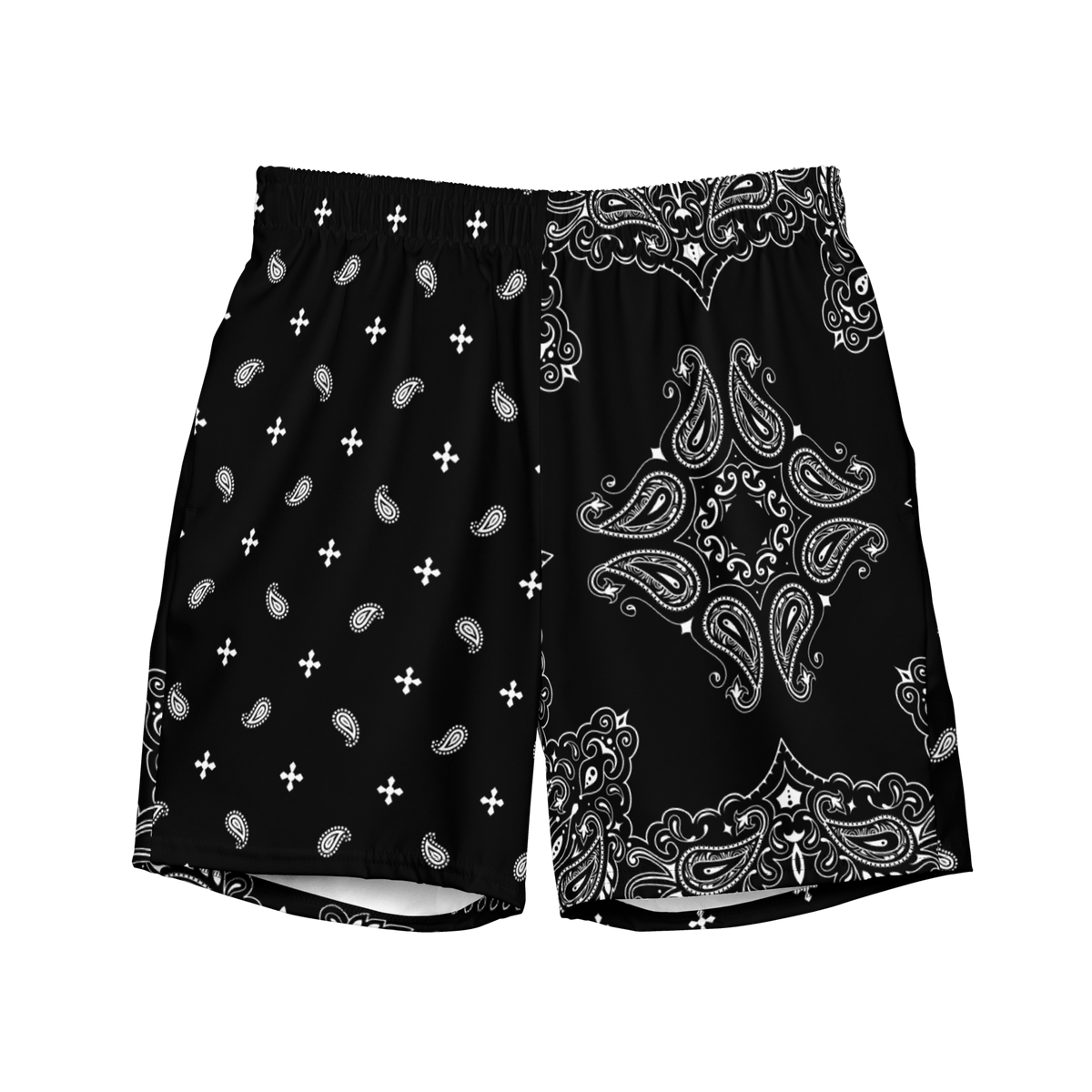 Black Bandana Men's Swim Trunks - Goth Cloth Co.6558912_14636