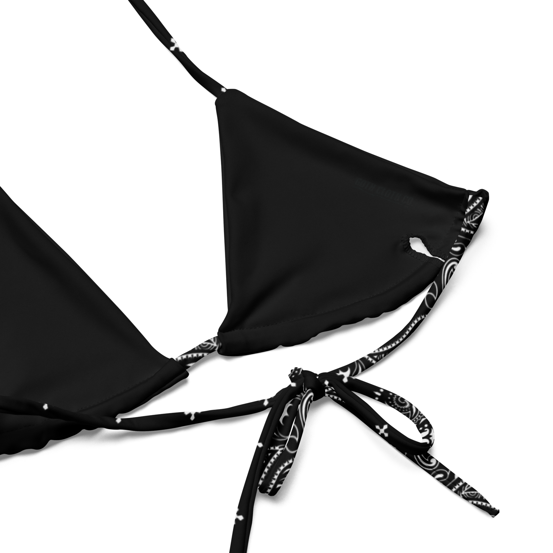Black Bandana String Bikini Top - Goth Cloth Co.6872176_16564