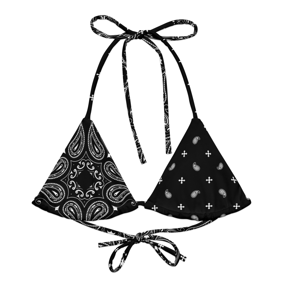 Black Bandana String Bikini Top - Goth Cloth Co.6872176_16564