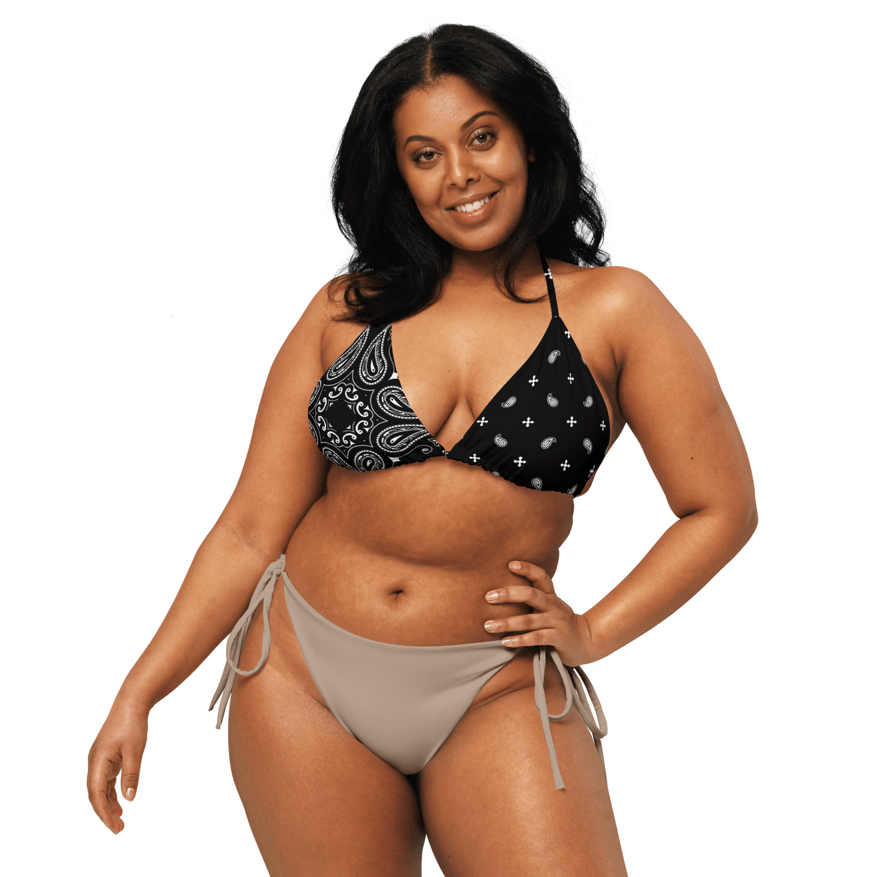 Black Bandana String Bikini Top - Goth Cloth Co.6872176_16564