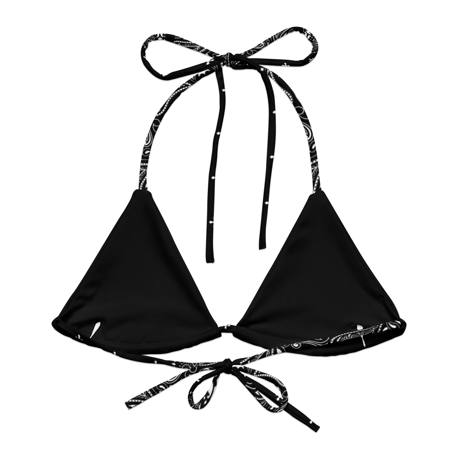 Black Bandana String Bikini Top - Goth Cloth Co.6872176_16564