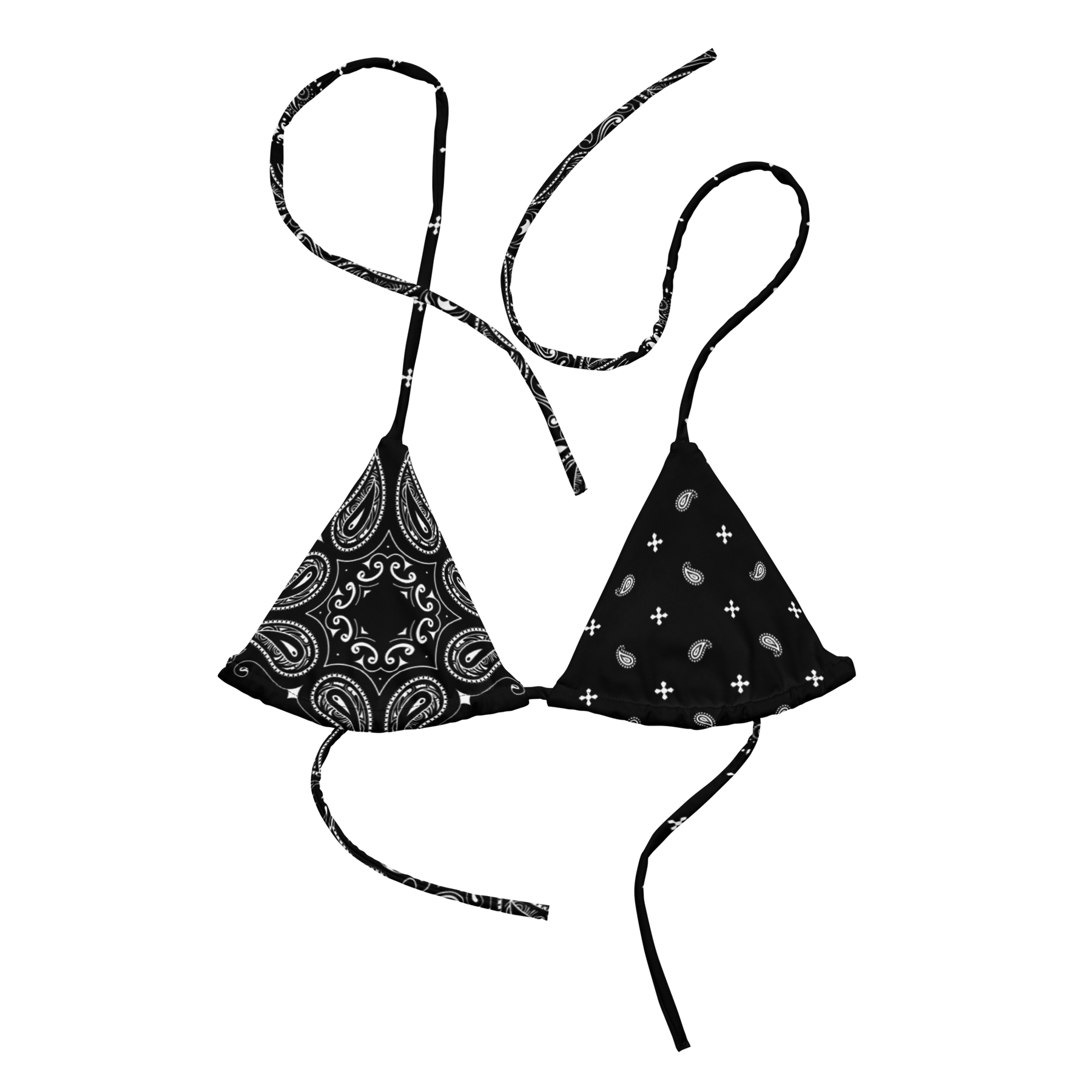 Black Bandana String Bikini Top - Goth Cloth Co.6872176_16564
