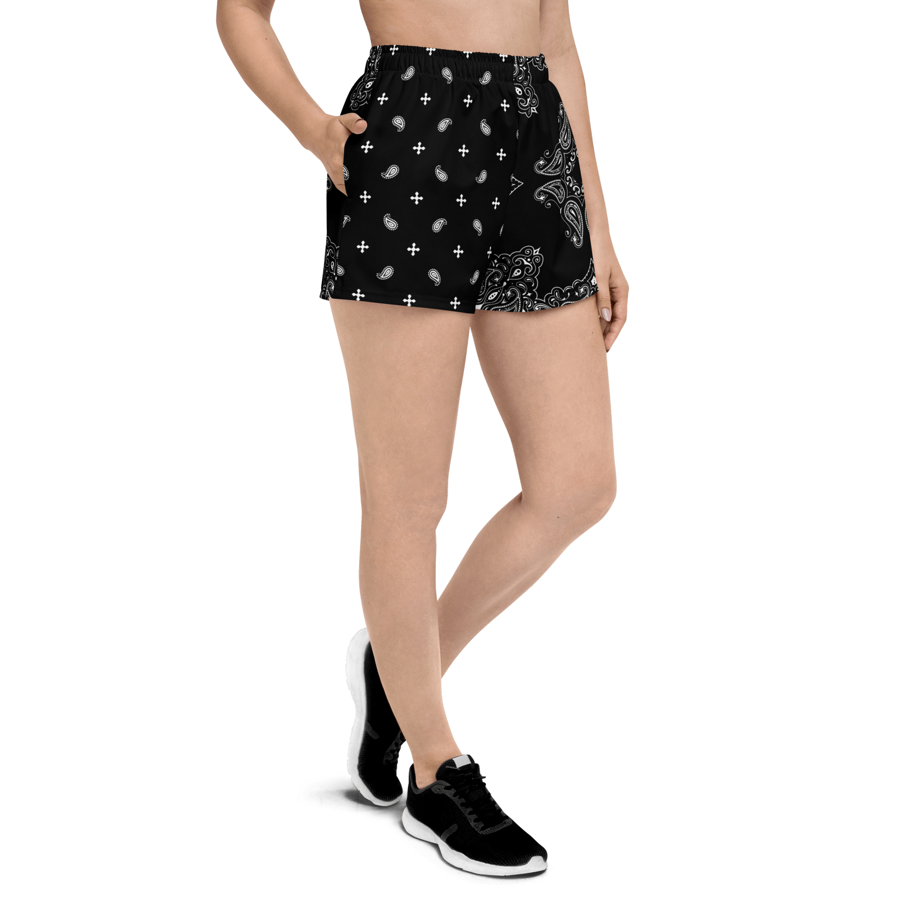 Black Bandana Unisex Swim Trunks - Goth Cloth Co.5591648_9804