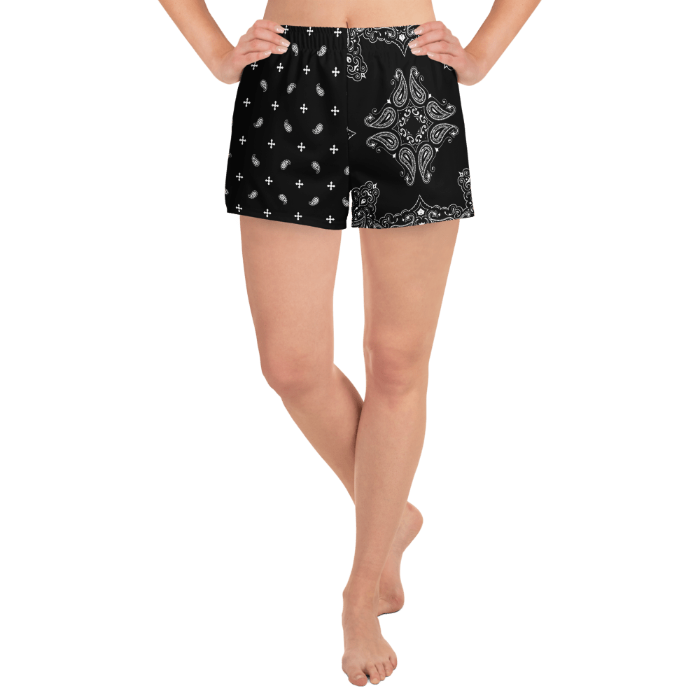 Black Bandana Unisex Swim Trunks - Goth Cloth Co.5591648_9804
