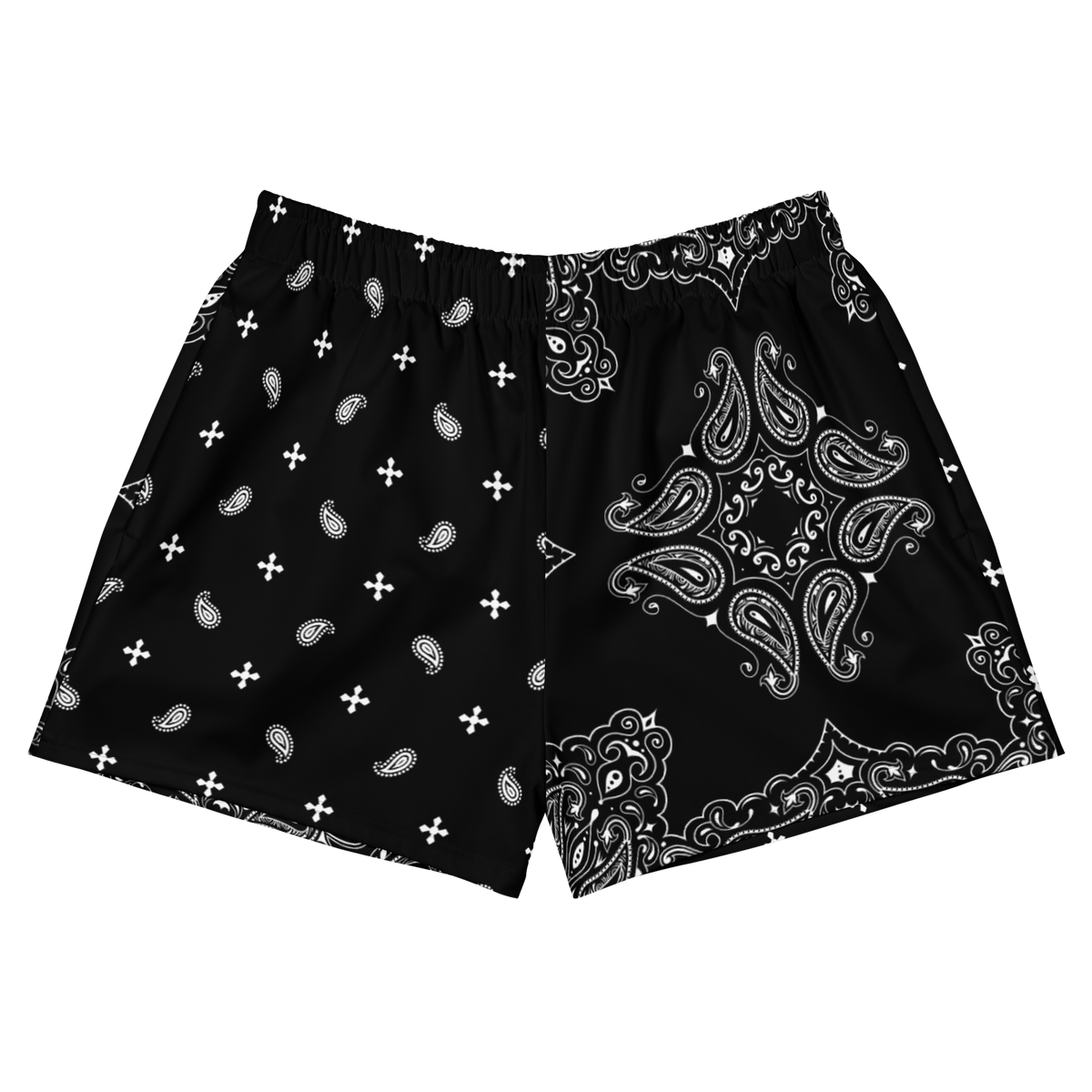 Black Bandana Unisex Swim Trunks - Goth Cloth Co.5591648_9804