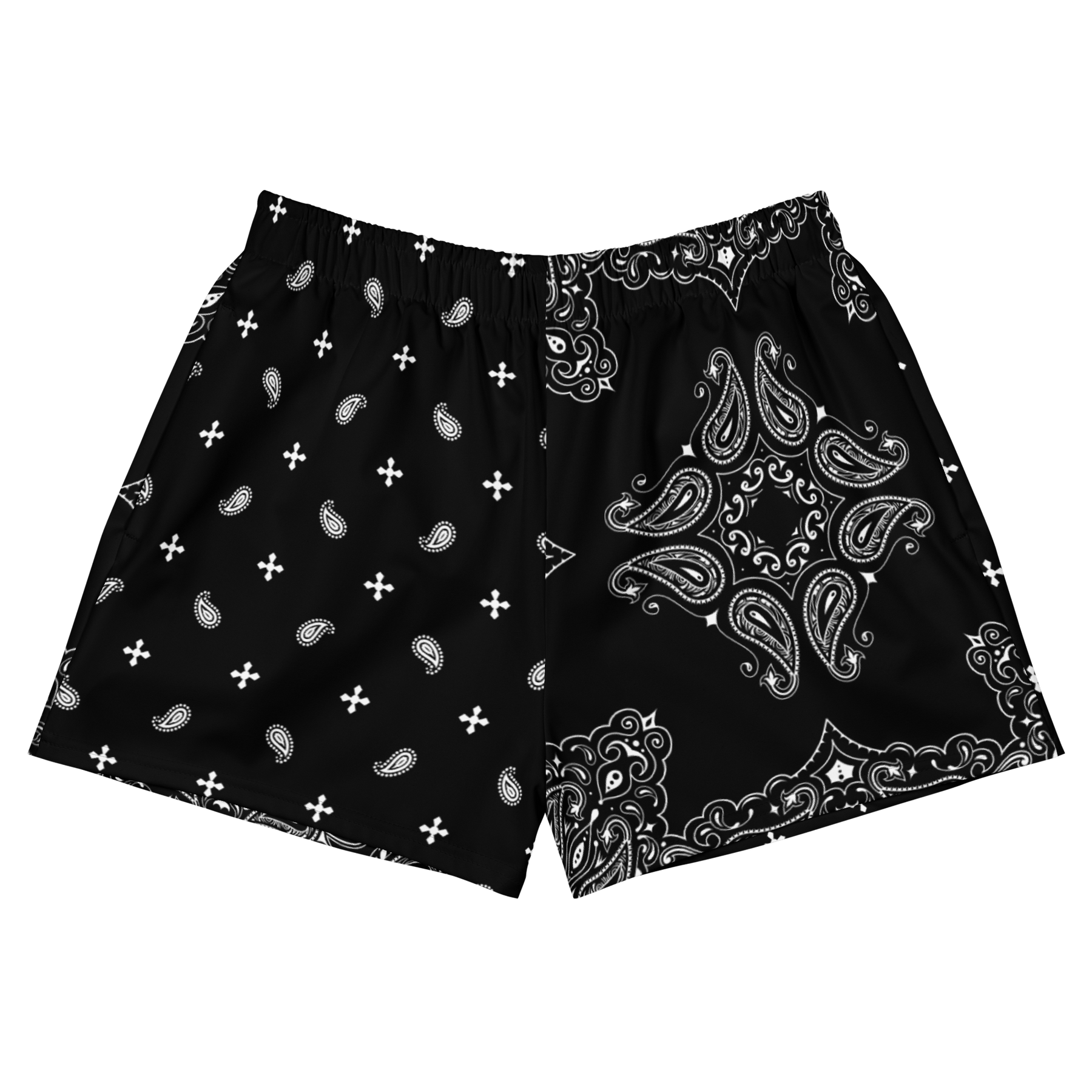 Black Bandana Unisex Swim Trunks - Goth Cloth Co.5591648_9804