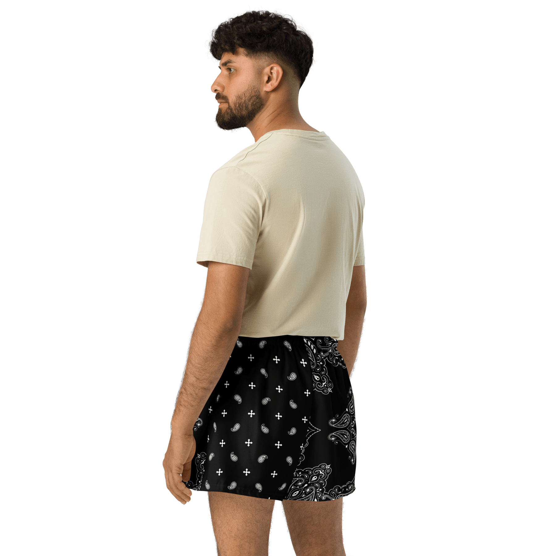Black Bandana Unisex Swim Trunks - Goth Cloth Co.5591648_9804