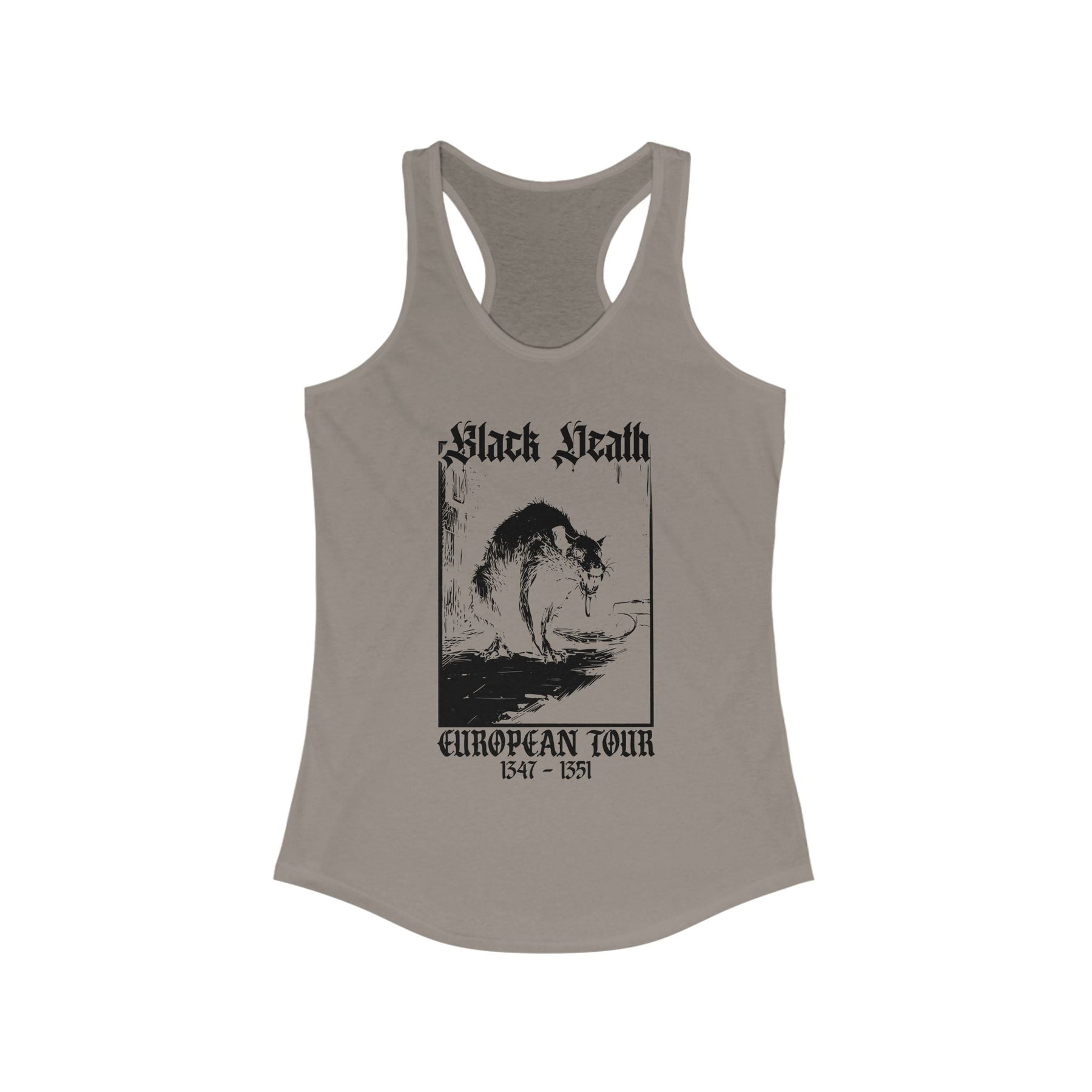 Black Death European Tour Plague Rat Women's Racerback Tank Top - Goth Cloth Co.Tank Top17516862877658354870