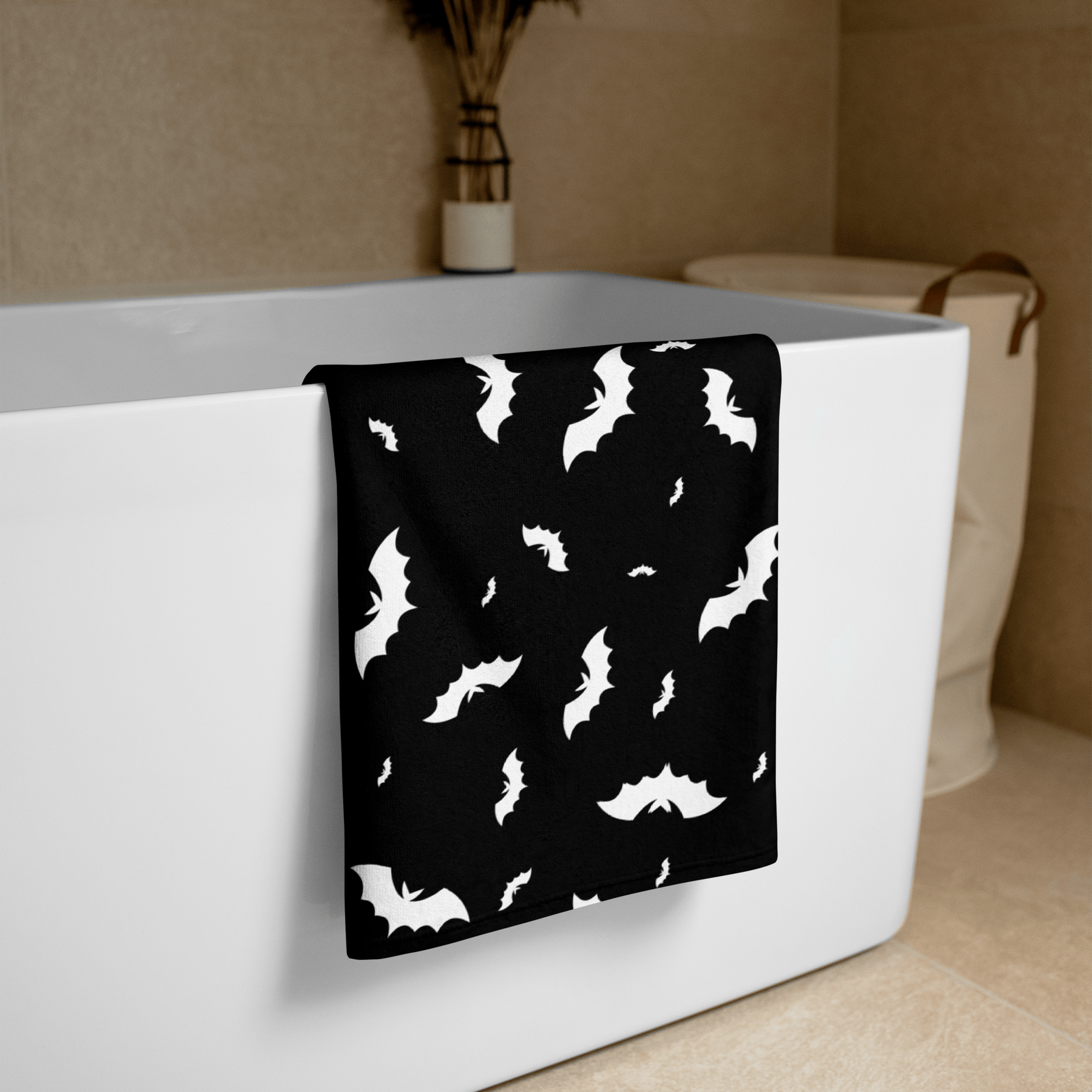 Blackout Batty Beach Towel - Goth Cloth Co.4652031_8874