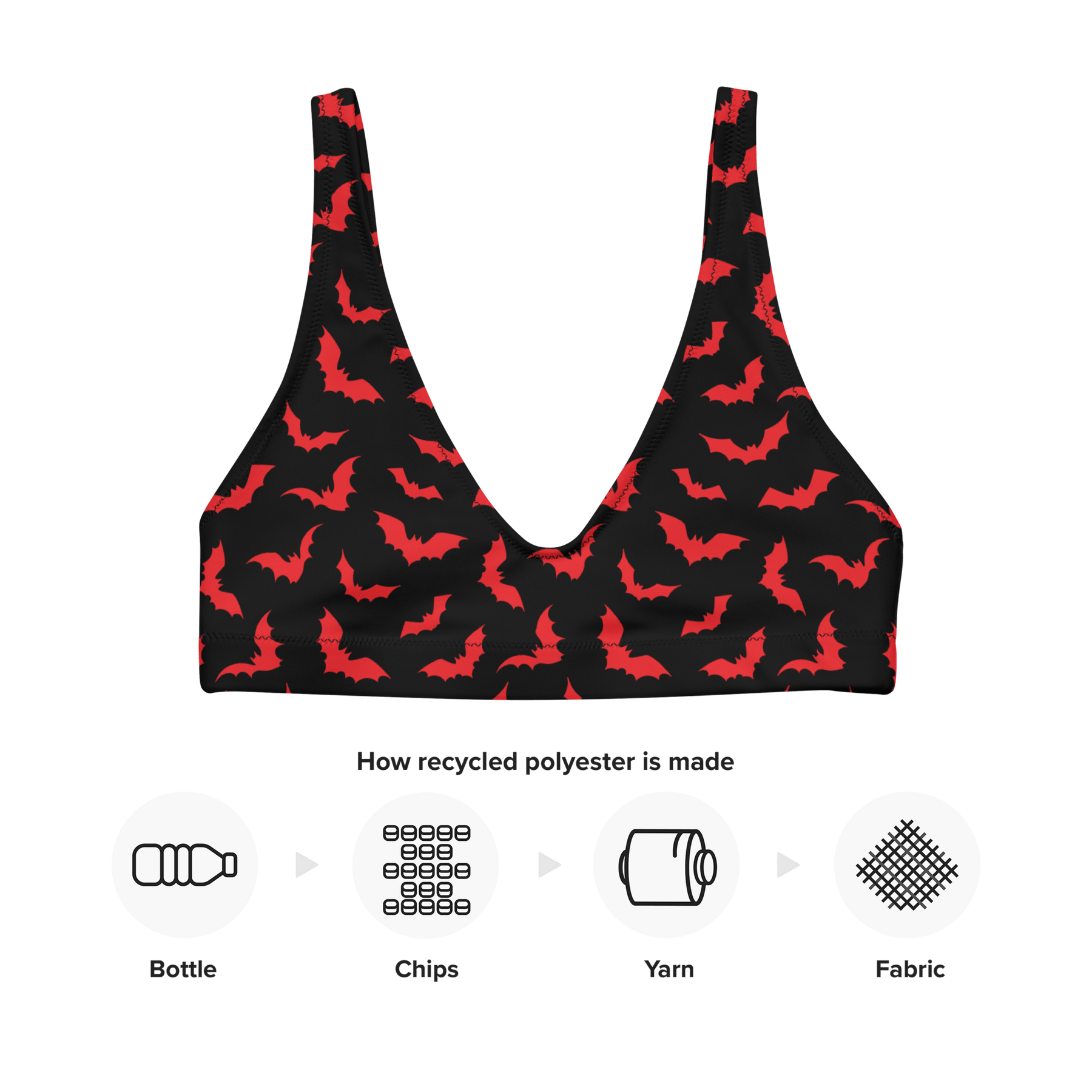 Bloody Bats Sport Bikini Top - Goth Cloth Co.5224338_12035