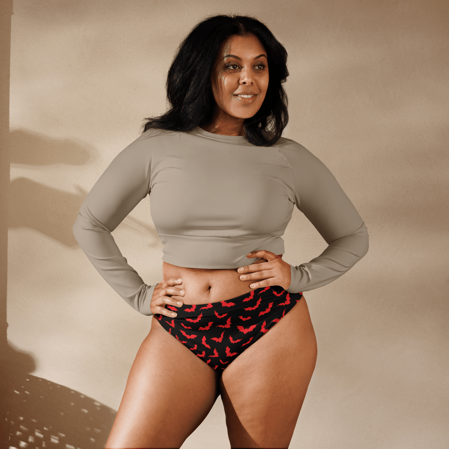 Bloody Bats Sport High - Waisted Bikini Bottoms - Goth Cloth Co.8753646_12042