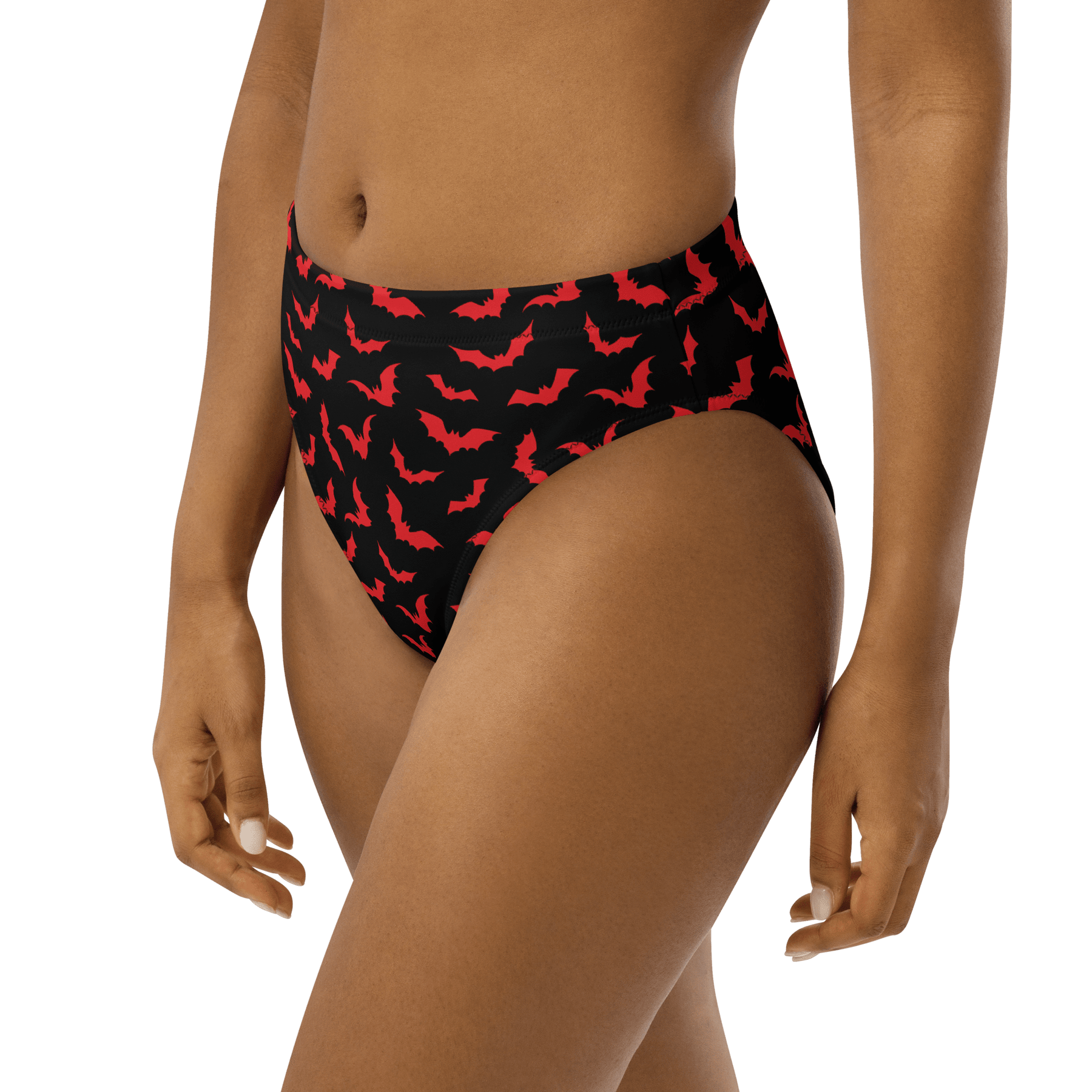 Bloody Bats Sport High - Waisted Bikini Bottoms - Goth Cloth Co.8753646_12042