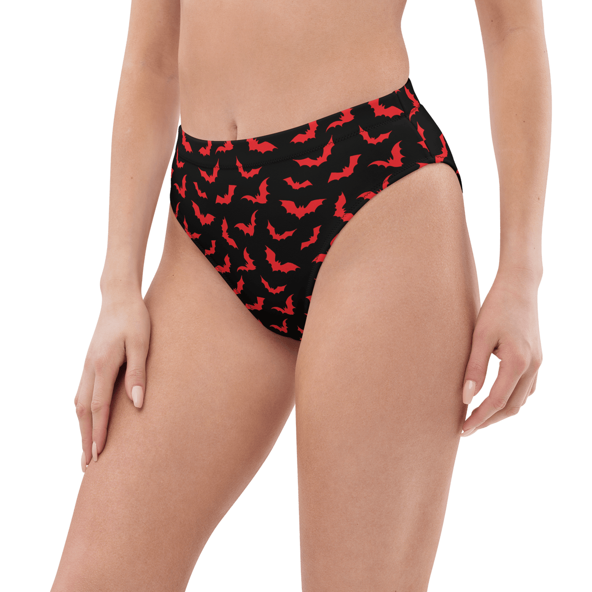 Bloody Bats Sport High - Waisted Bikini Bottoms - Goth Cloth Co.8753646_12042