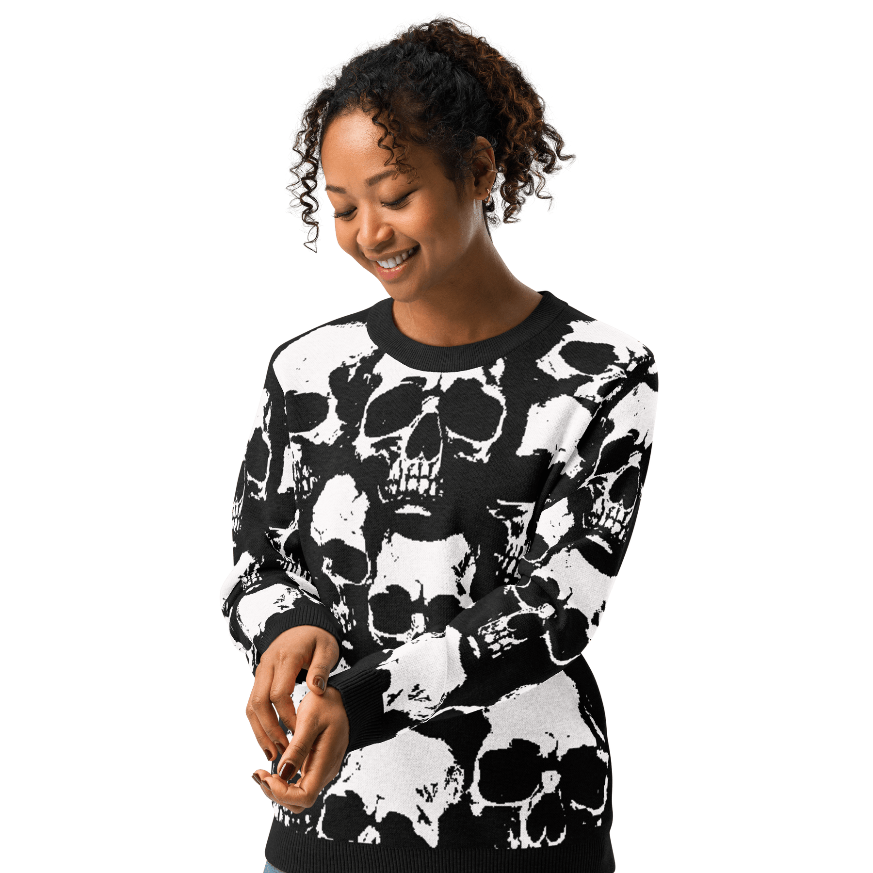 Bone Pile Knit Crewneck Sweater - Goth Cloth Co.2622162_19635