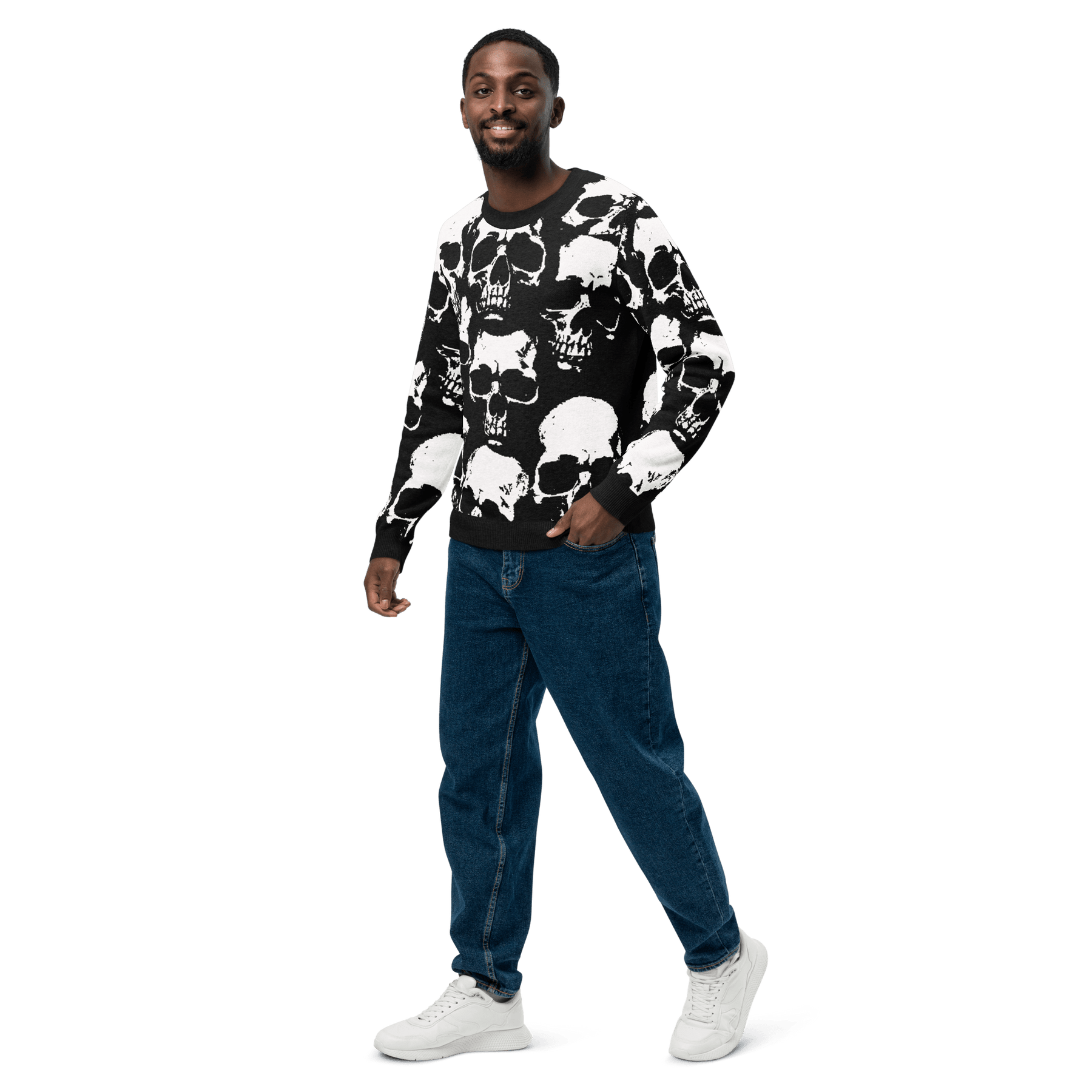 Bone Pile Knit Crewneck Sweater - Goth Cloth Co.2622162_19635