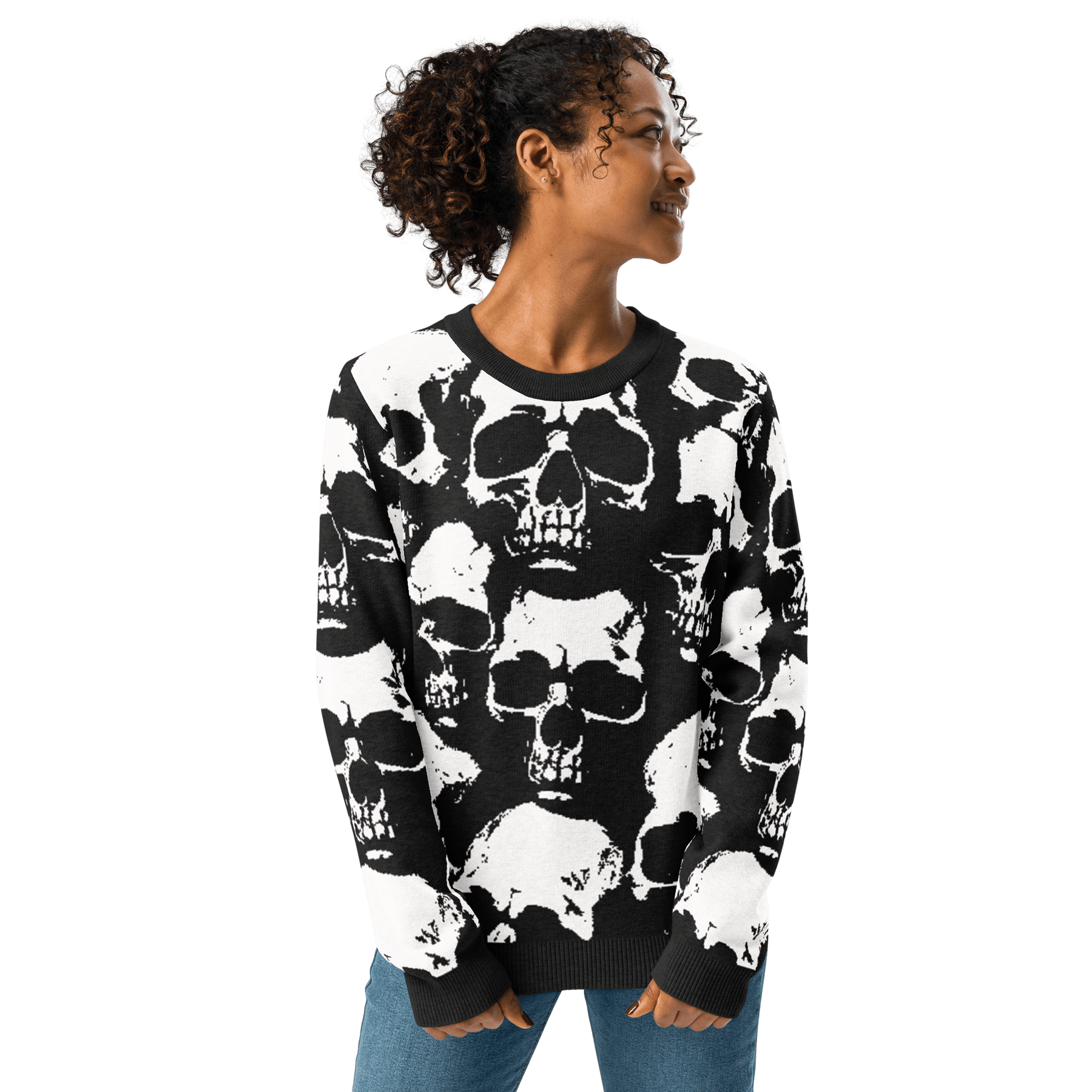Bone Pile Knit Crewneck Sweater - Goth Cloth Co.2622162_19635