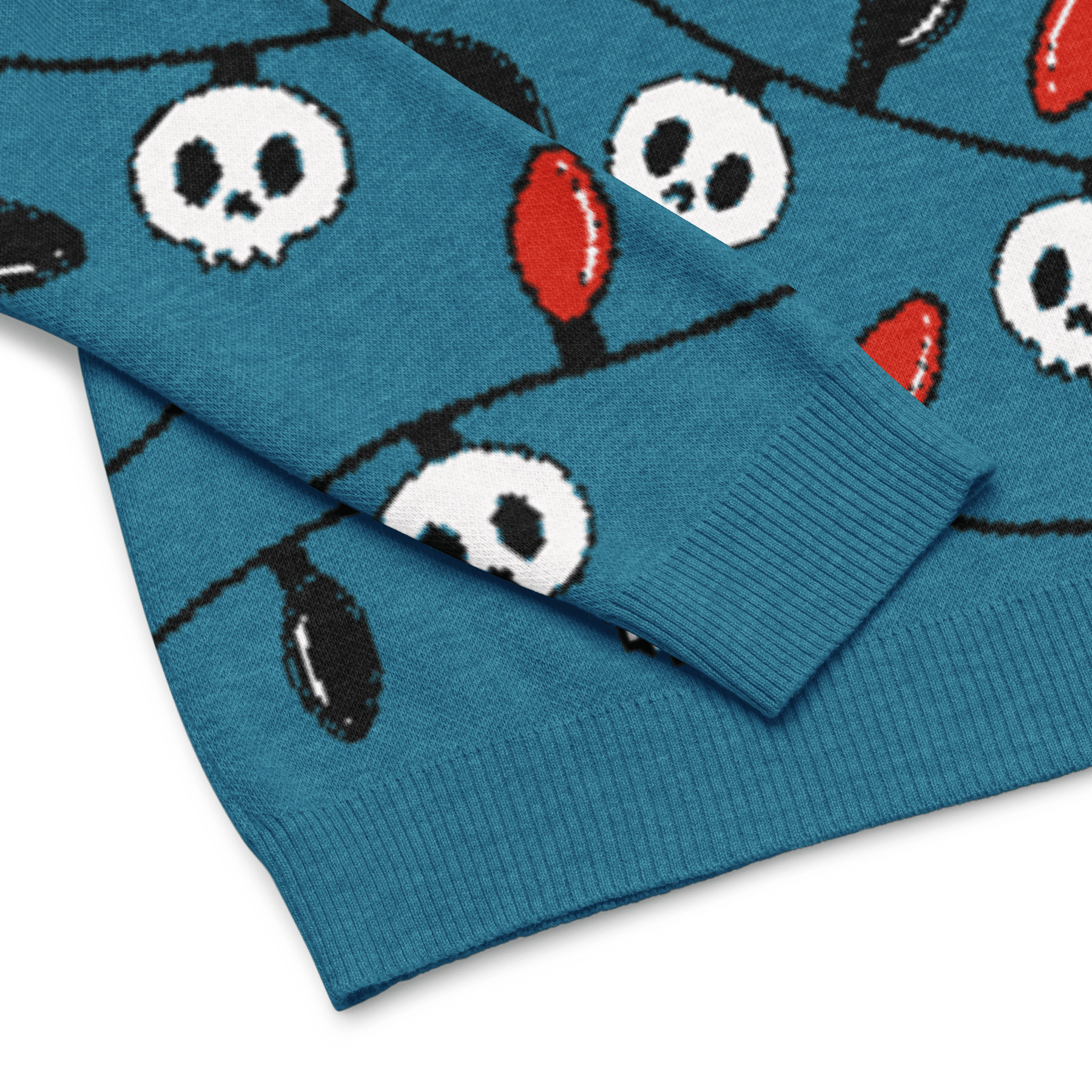 Boney & Bright Blue Knit Sweater - Goth Cloth Co.7636561_19638