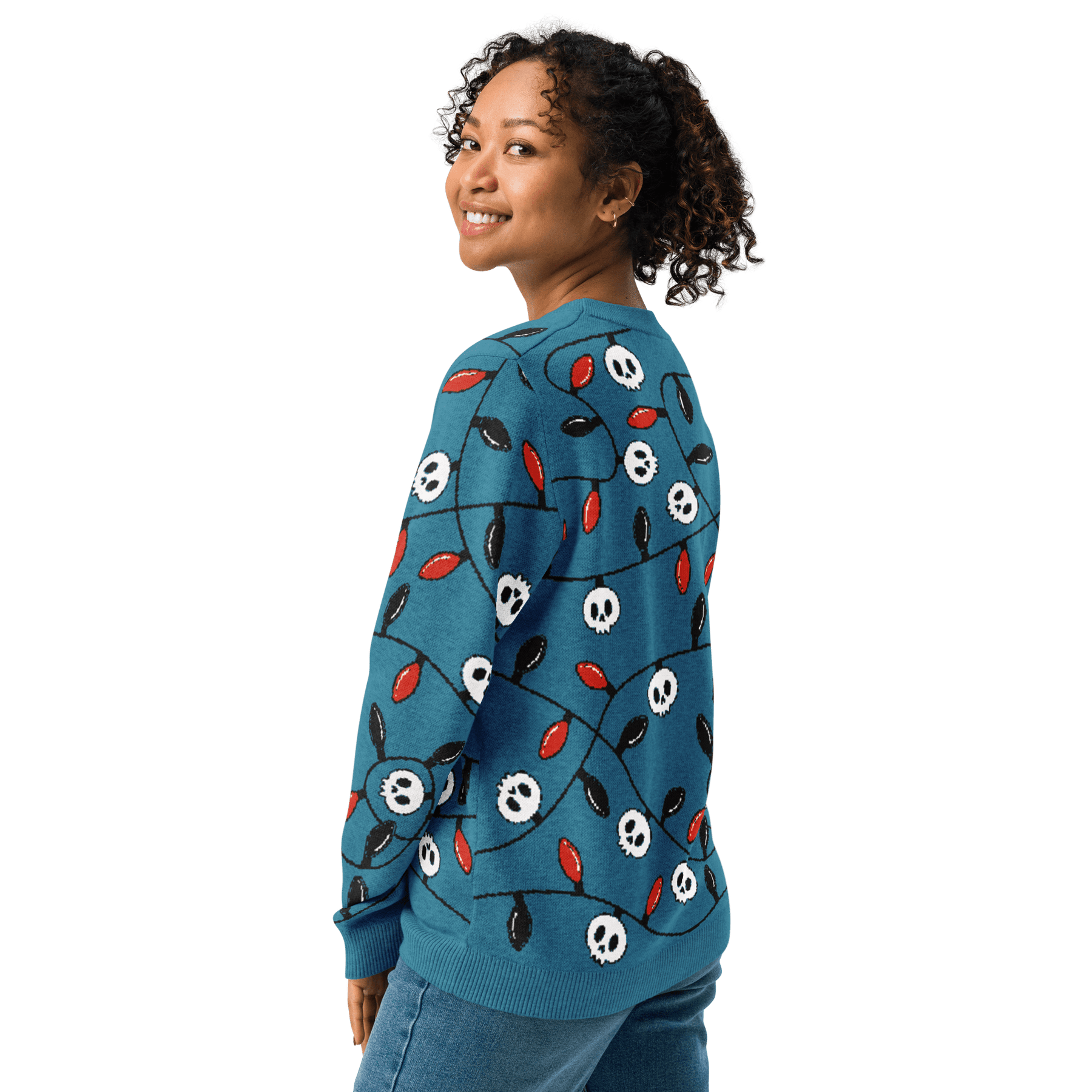 Boney & Bright Blue Knit Sweater - Goth Cloth Co.7636561_19638