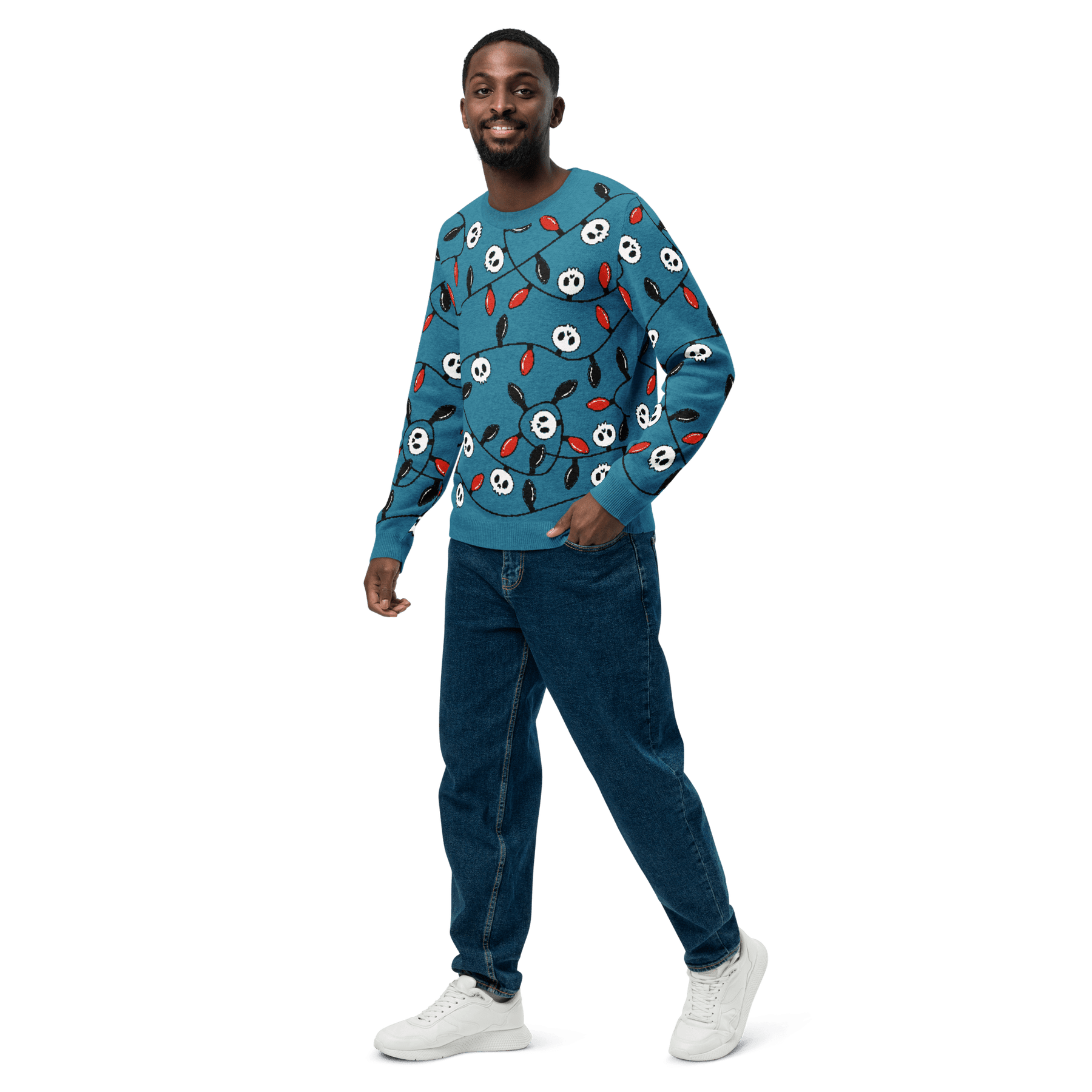 Boney & Bright Blue Knit Sweater - Goth Cloth Co.7636561_19638
