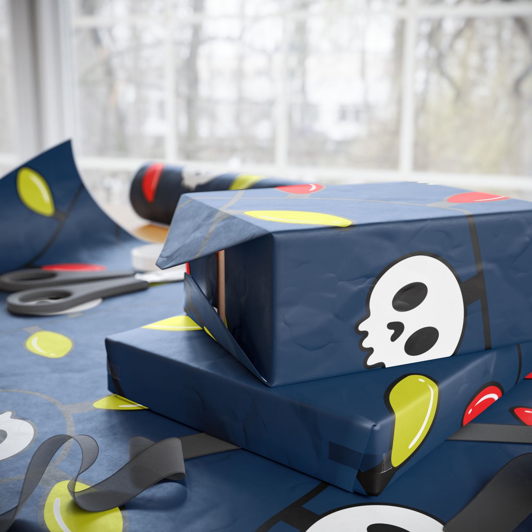 Boney & Bright Gift Wrap - Goth Cloth Co.Home Decor29897377112386611134