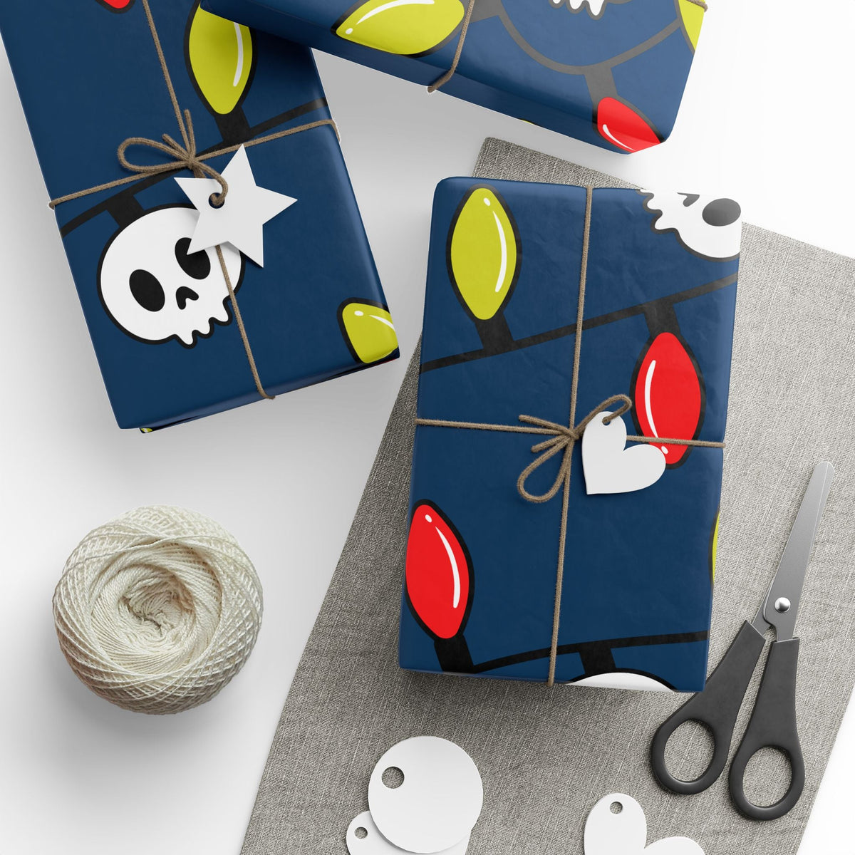 Boney & Bright Gift Wrap - Goth Cloth Co.Home Decor29897377112386611134