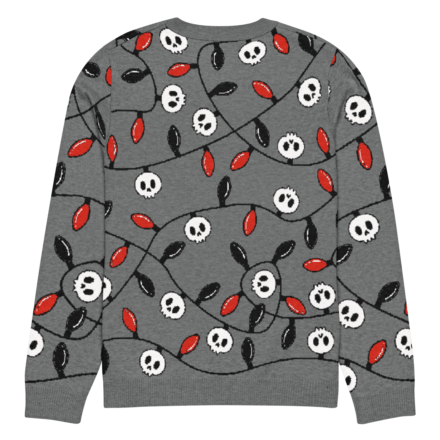 Boney & Bright Grey Knit Crewneck Sweater - Goth Cloth Co.4571380_19638