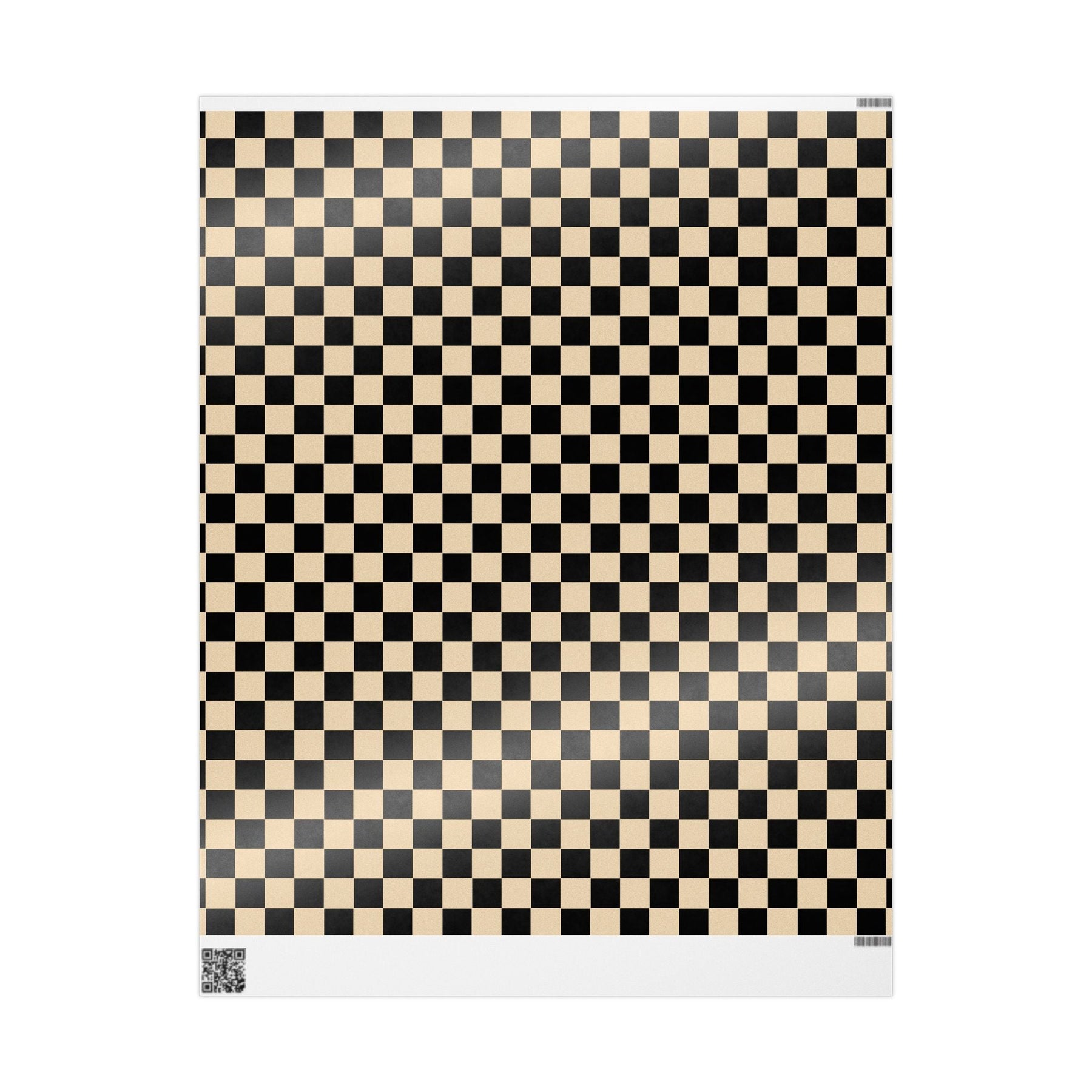 Brown Checkerboard Punk Gift Wrap - Goth Cloth Co.Home Decor32522446498781470577