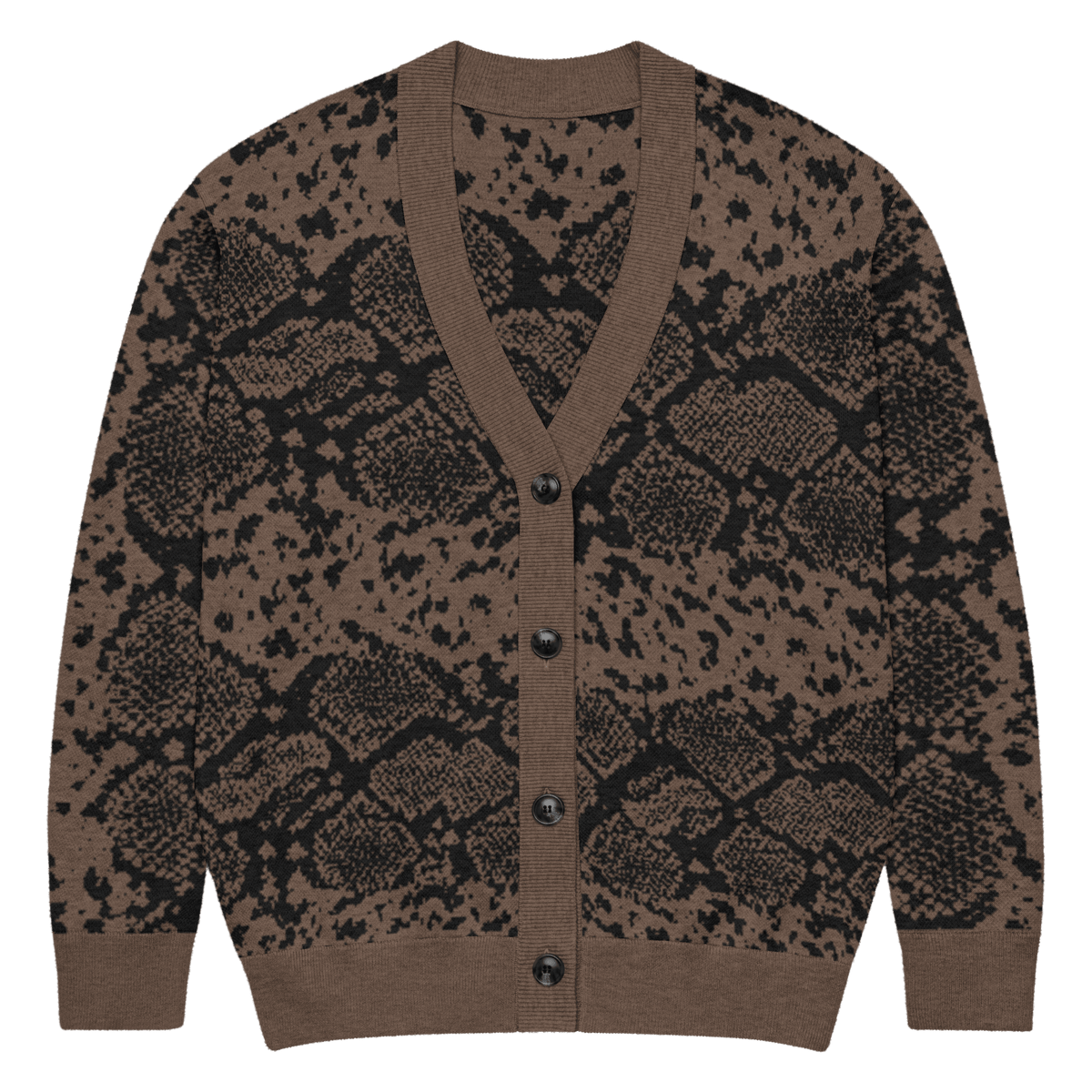 Brown Snakeskin Knit Cardigan - Goth Cloth Co.7220307_21030