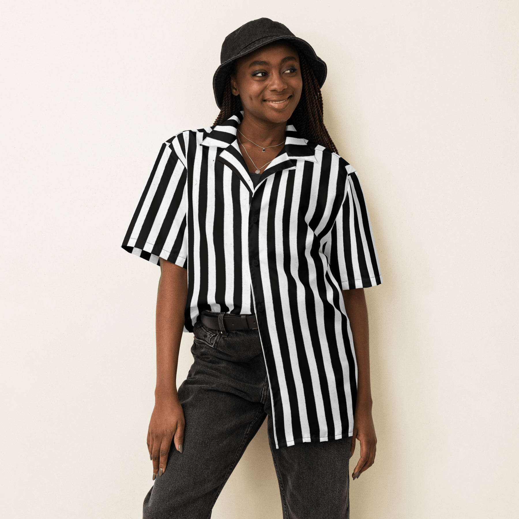 Bug Juice Boogie Striped Button - Up Shirt - Goth Cloth Co.6840682_17117