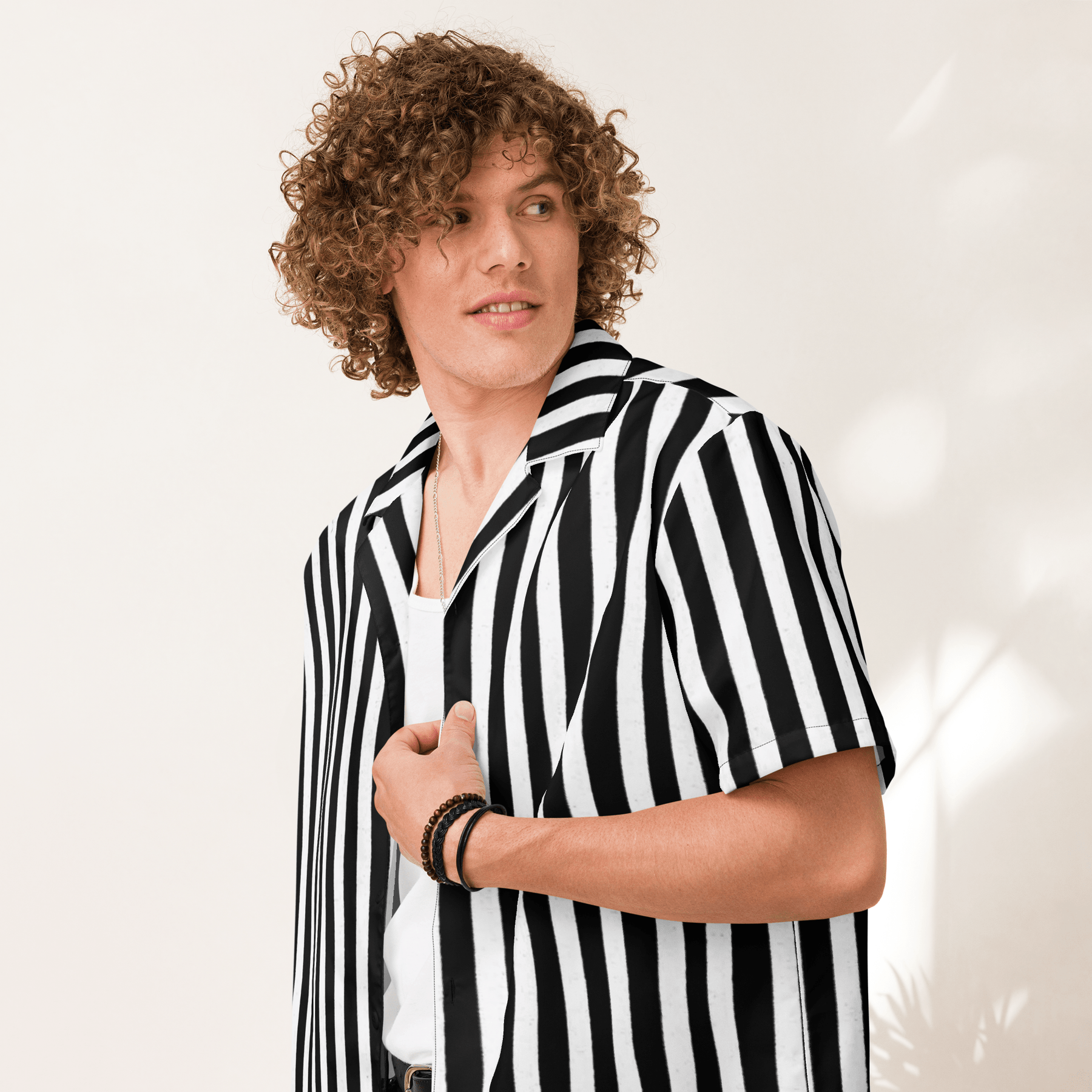 Bug Juice Boogie Striped Button - Up Shirt - Goth Cloth Co.6840682_17117