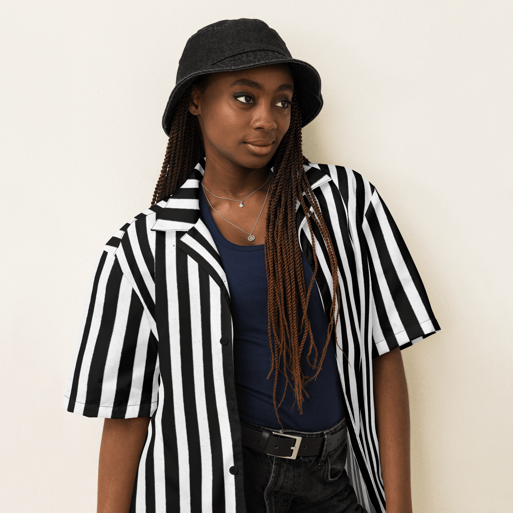 Bug Juice Boogie Striped Button - Up Shirt - Goth Cloth Co.6840682_17117