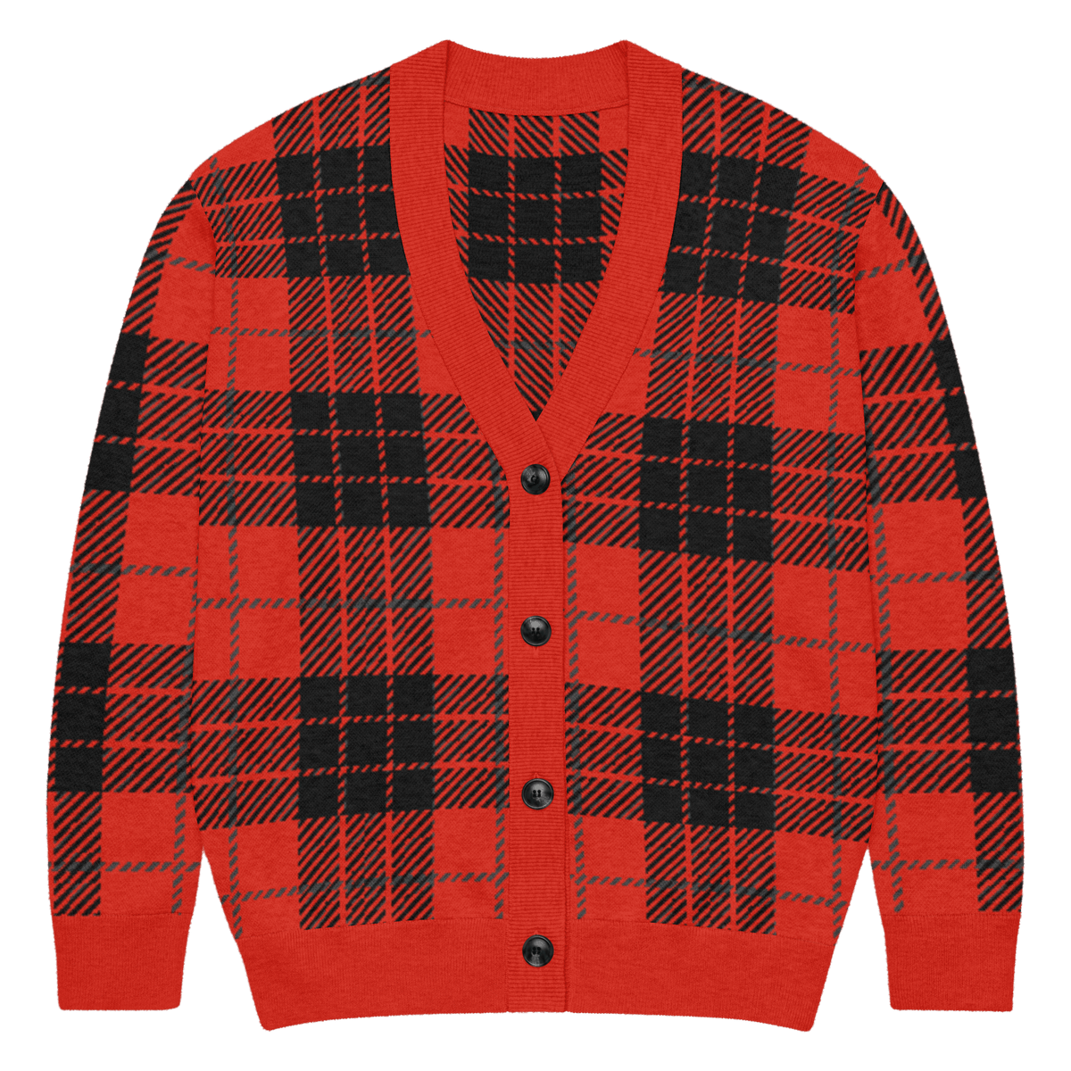Cabin Fever Red Knit Cardigan - Goth Cloth Co.1206580_21030